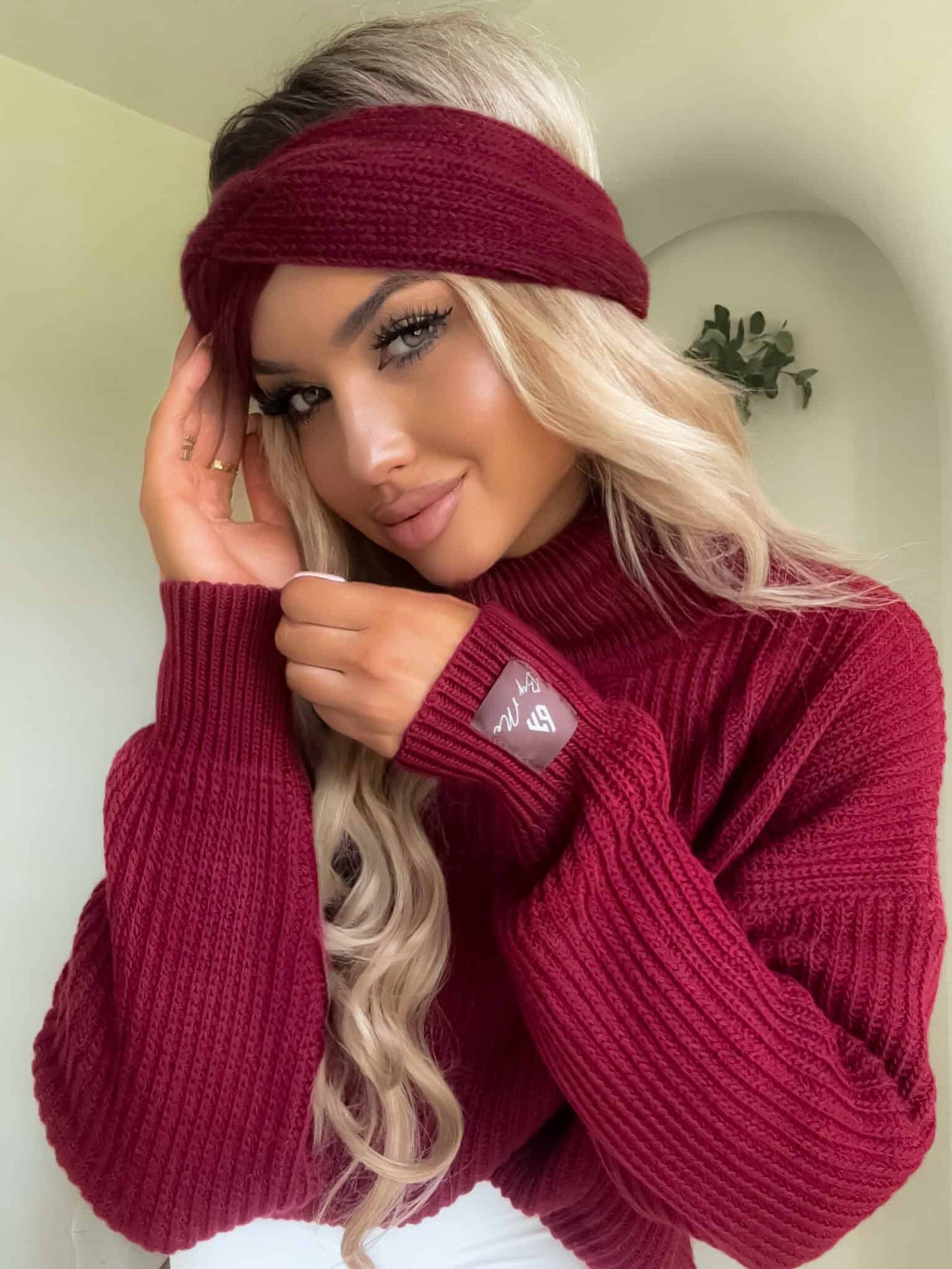 Rollkragenpullover LAVER - Bordeaux