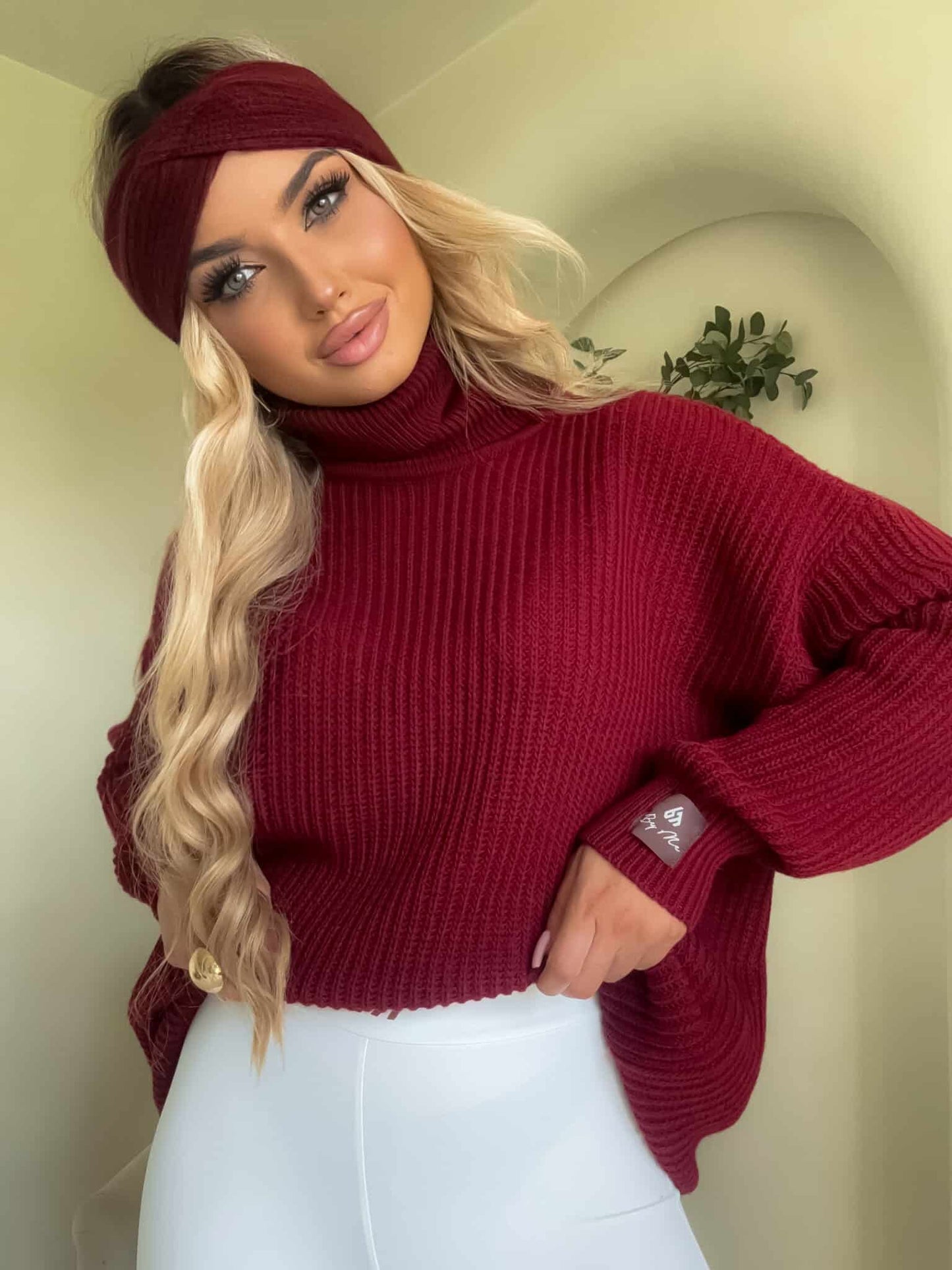 Rollkragenpullover LAVER - Bordeaux