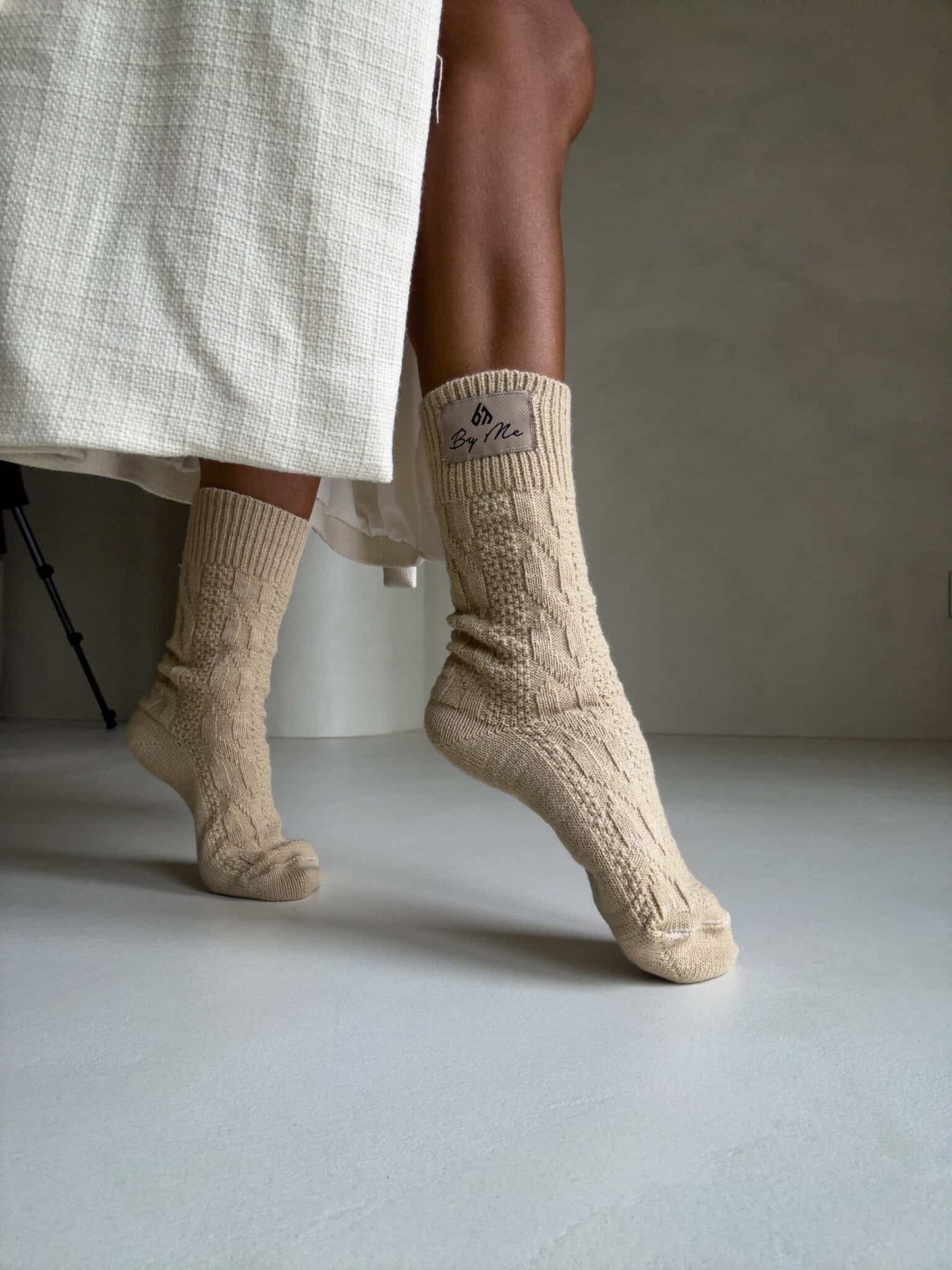 Socken WOOL – beige