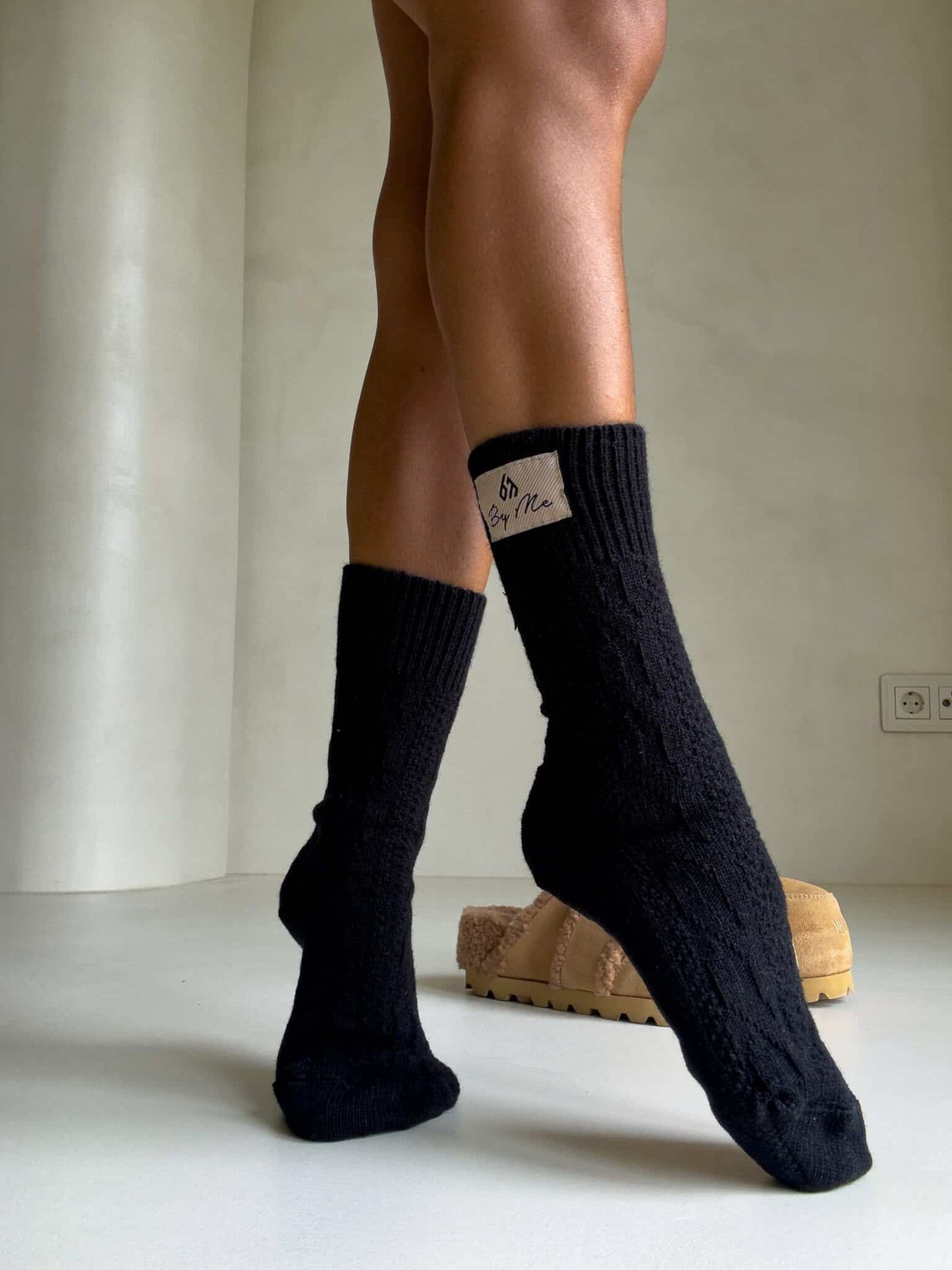 Socken WOOL – schwarz