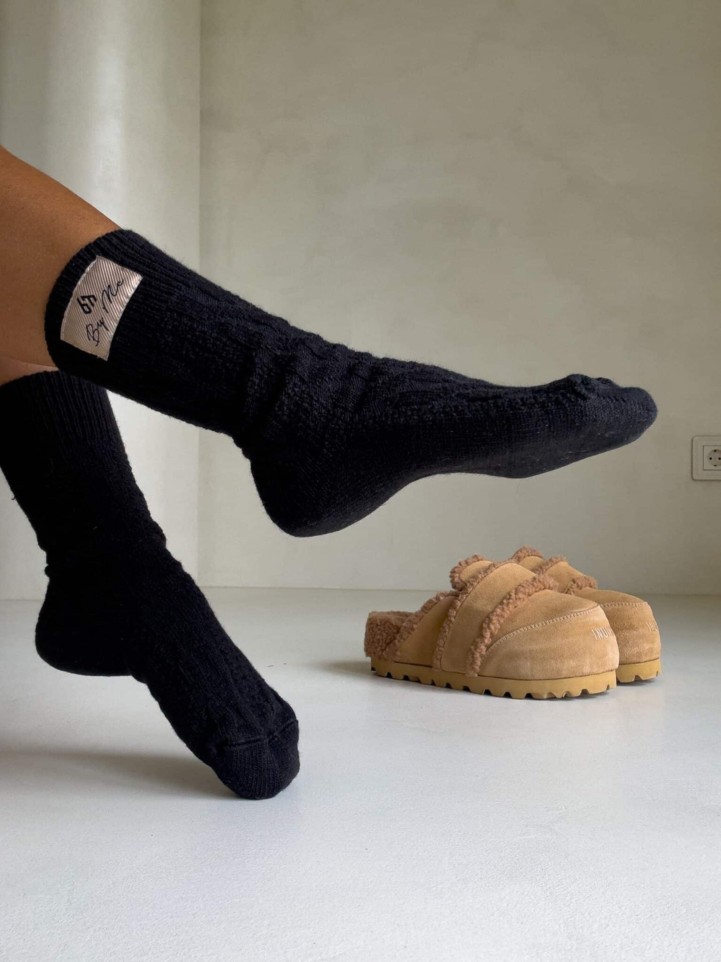 Socken WOOL – schwarz