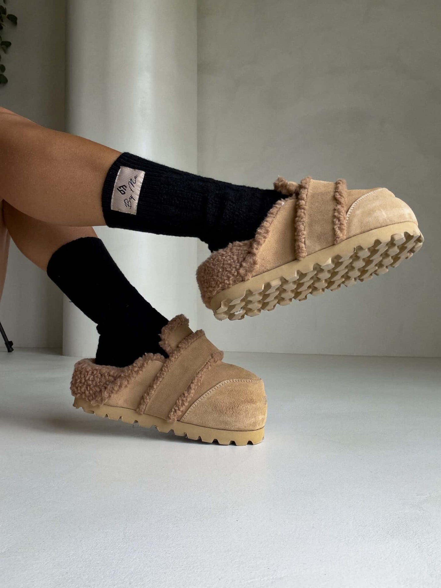 Socken WOOL – schwarz