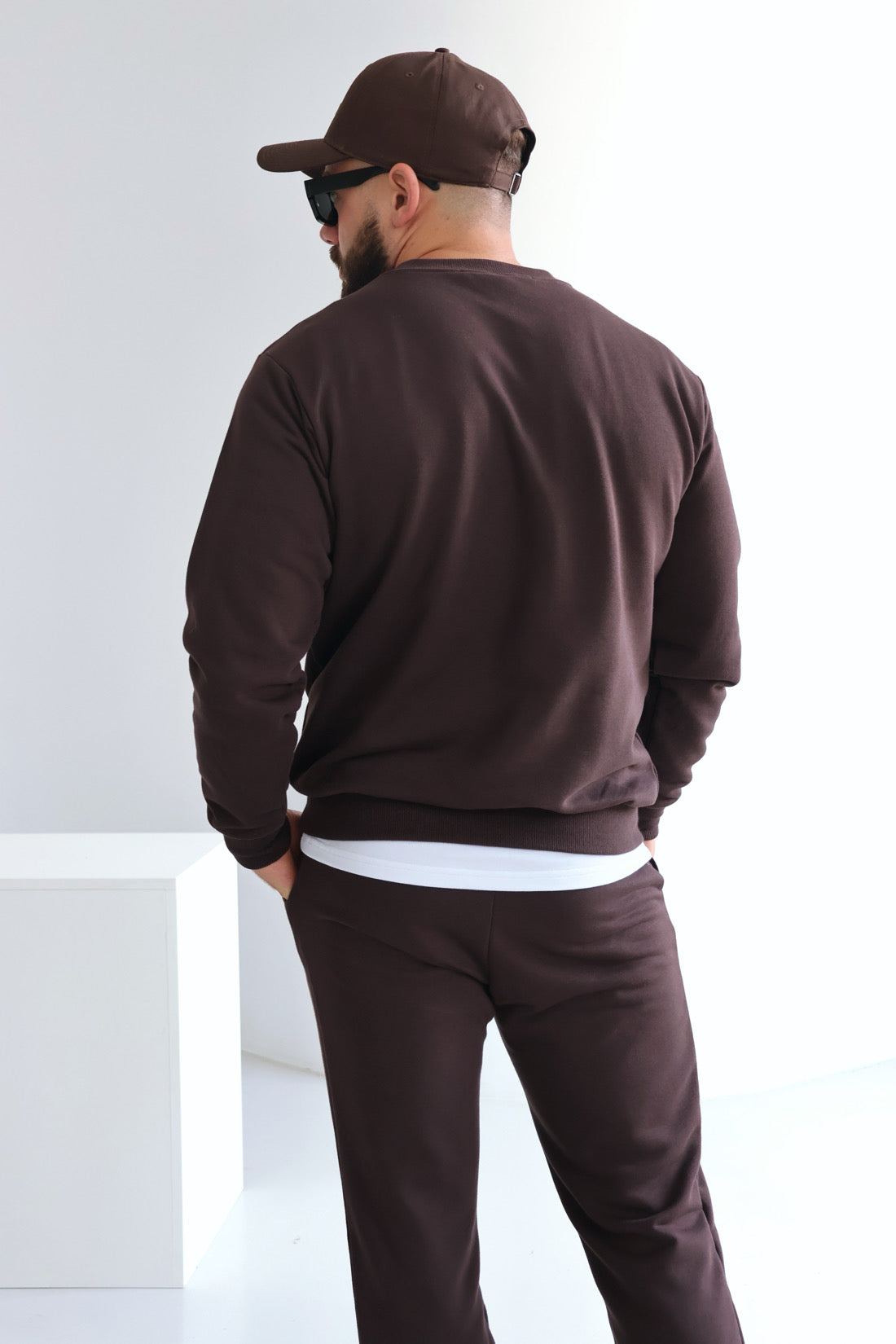 SWEATSHIRT HERREN BG BASIC | DUNKELBRAUN