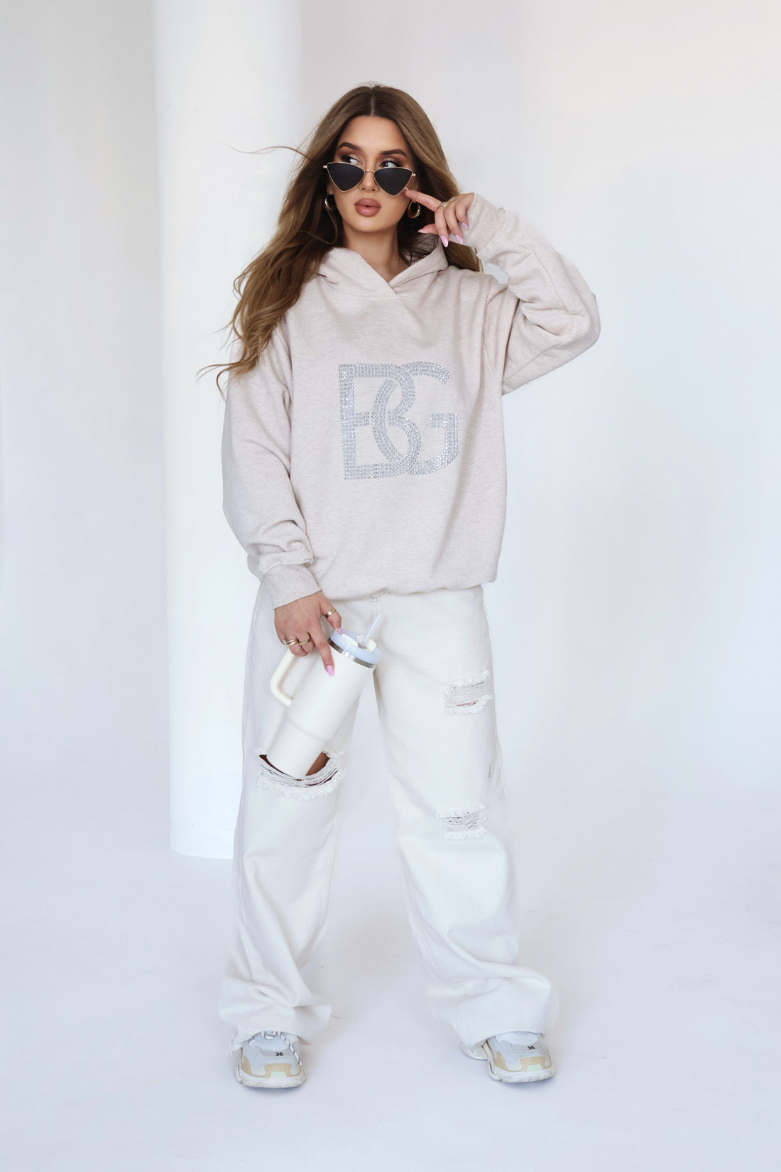 SWEATSHIRT BG DIAMOND | BEIGE