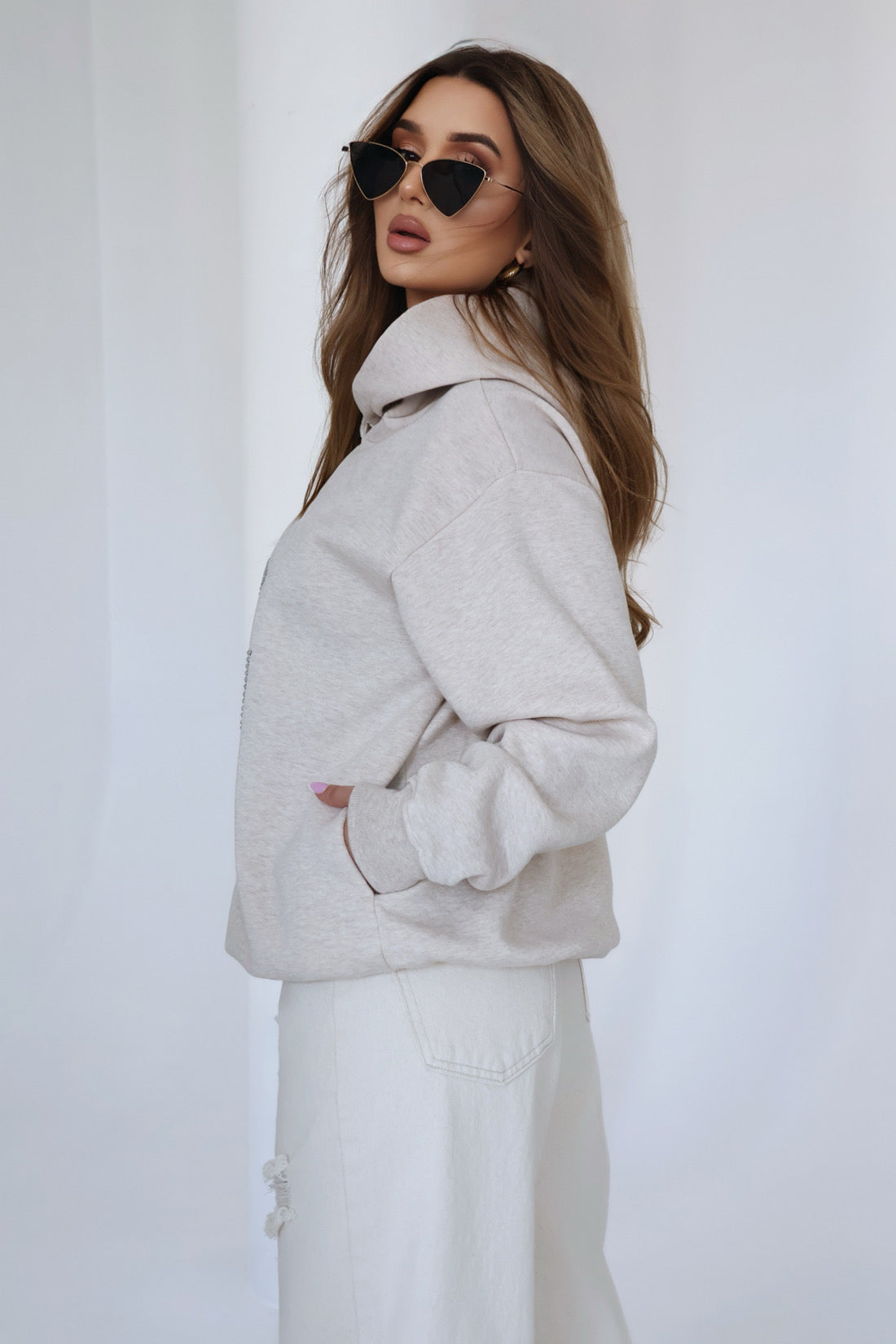 SWEATSHIRT BG DIAMOND | BEIGE