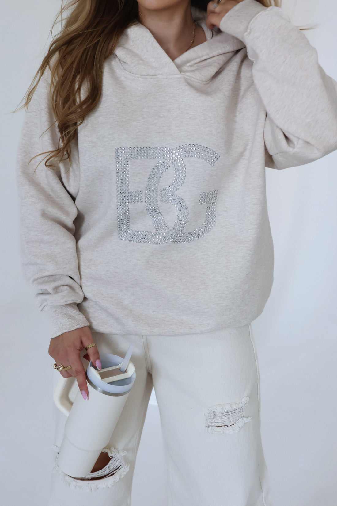SWEATSHIRT BG DIAMOND | BEIGE