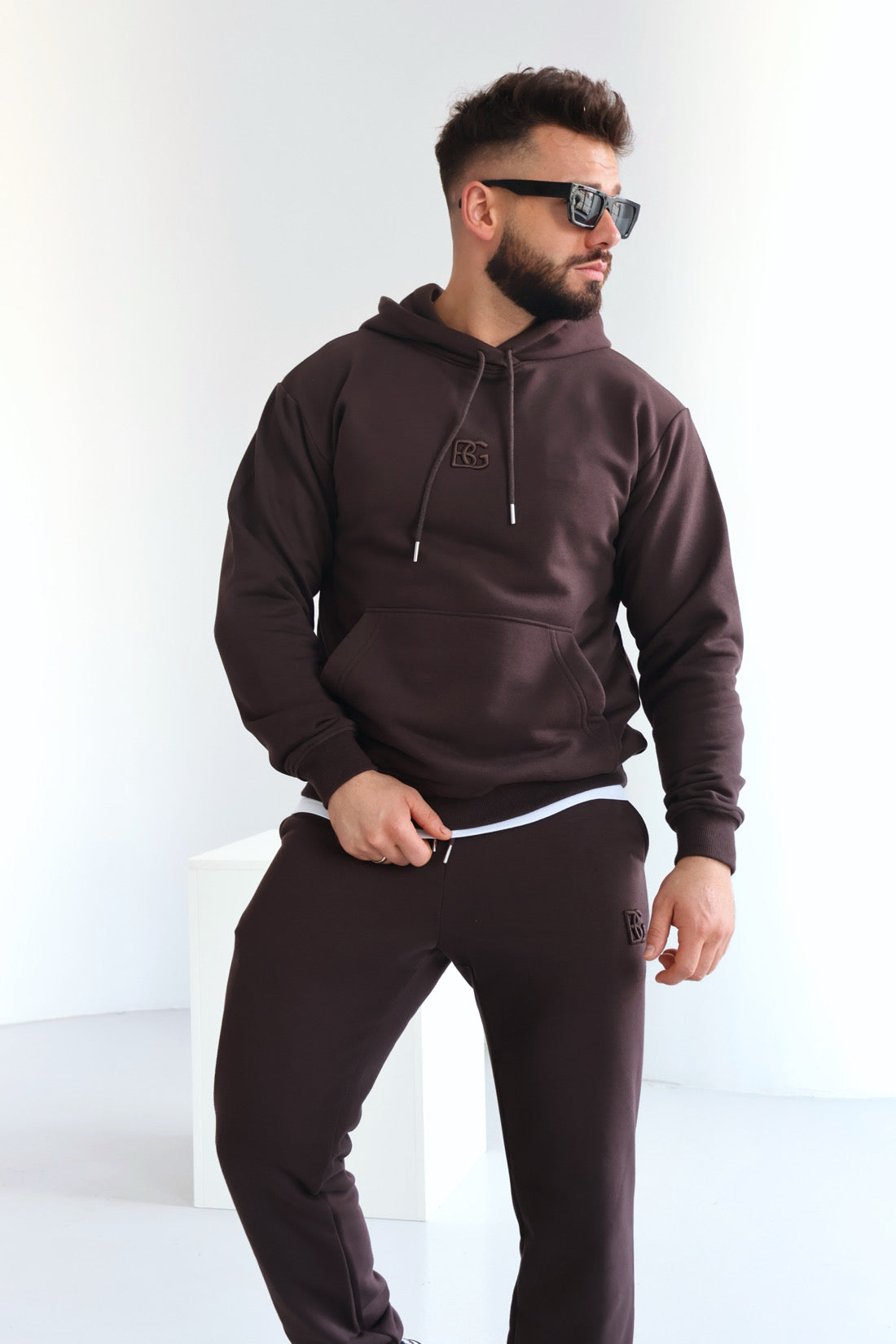 SWEATSHIRT HERREN BG KANGOO | DUNKELBRAUN