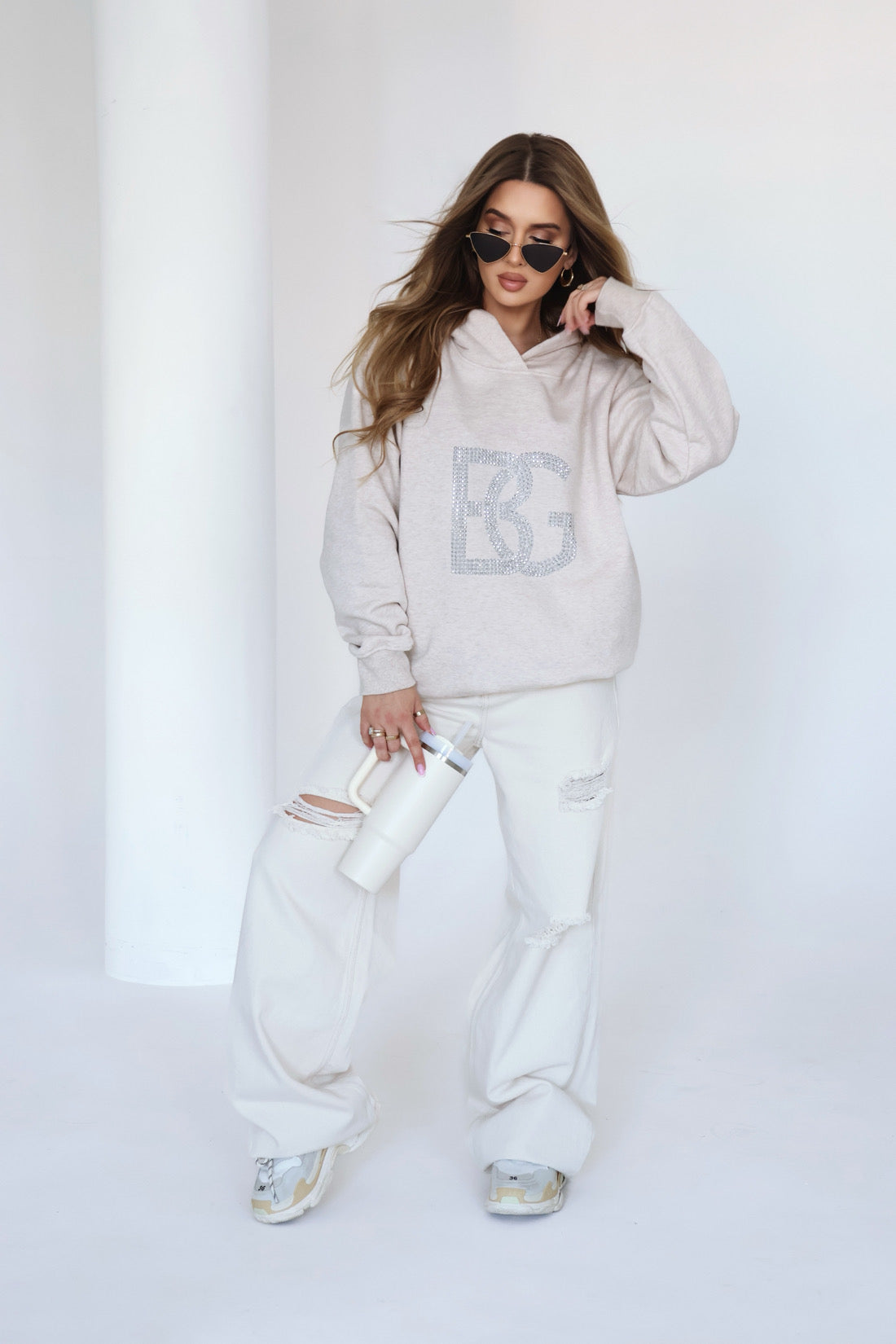 SWEATSHIRT BG DIAMOND | BEIGE