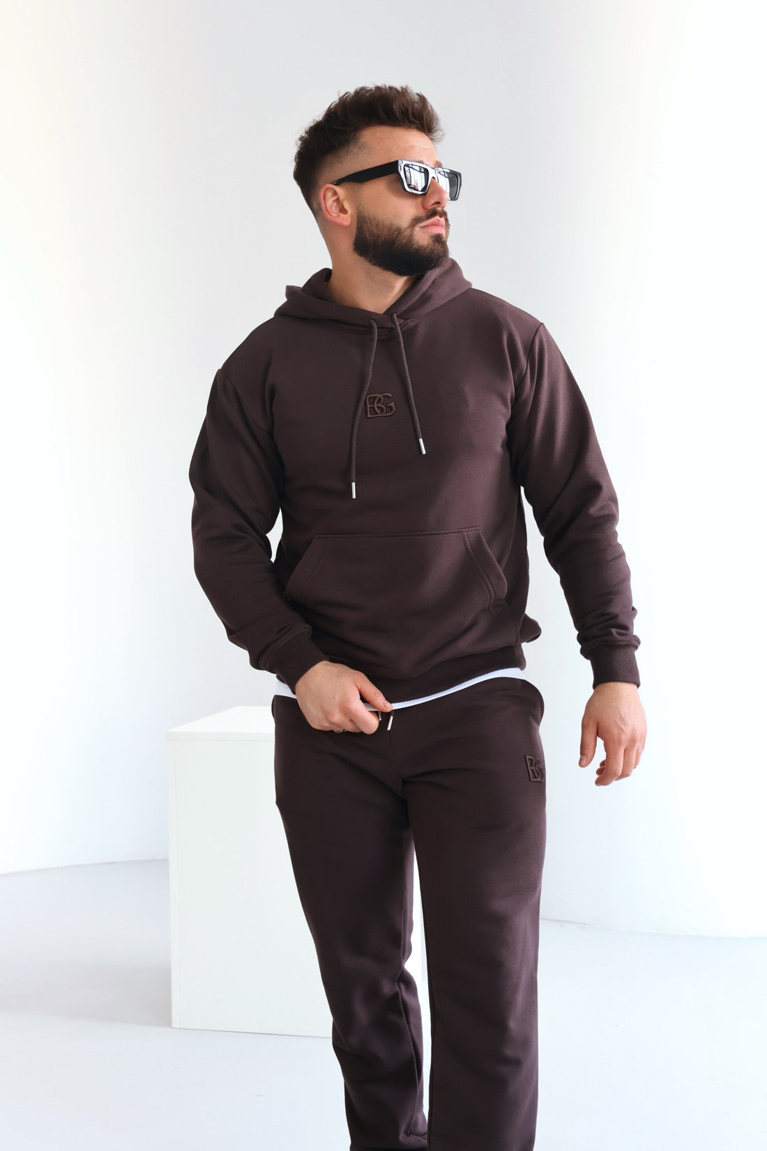 SWEATSHIRT HERREN BG KANGOO | DUNKELBRAUN