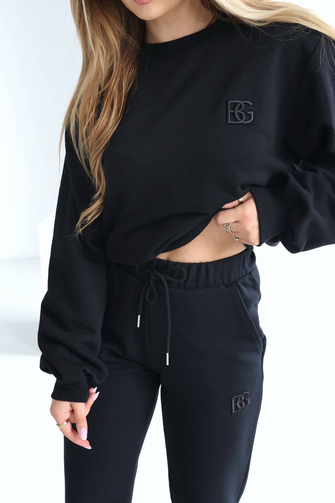JOGGINGHOSE BG BRAND | SCHWARZ- SCHWARZ