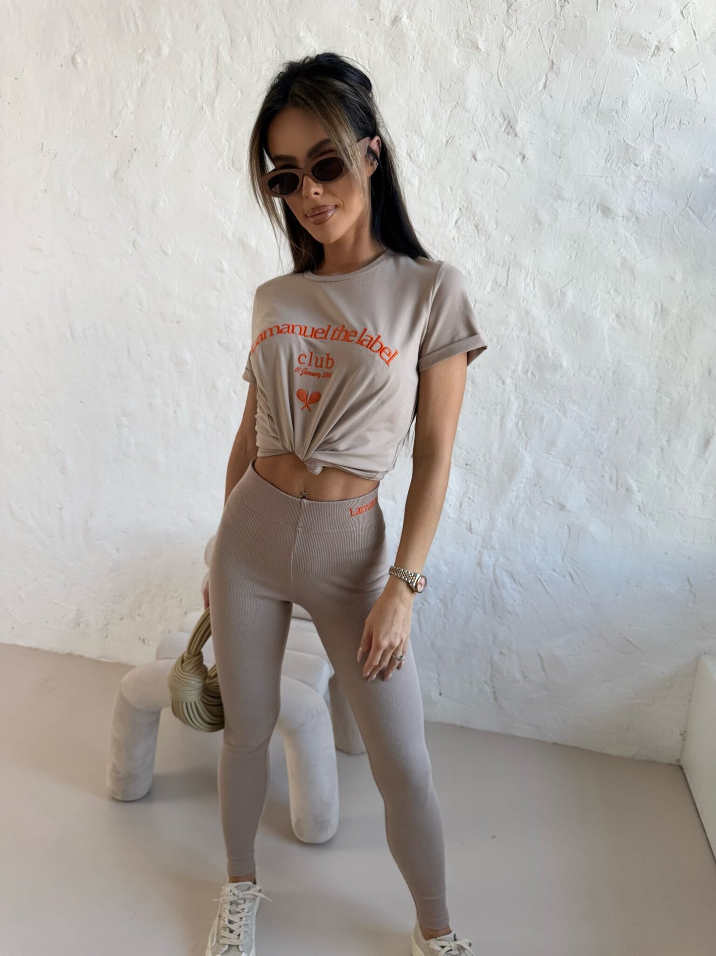 T- Shirt Besties La Manuel beige