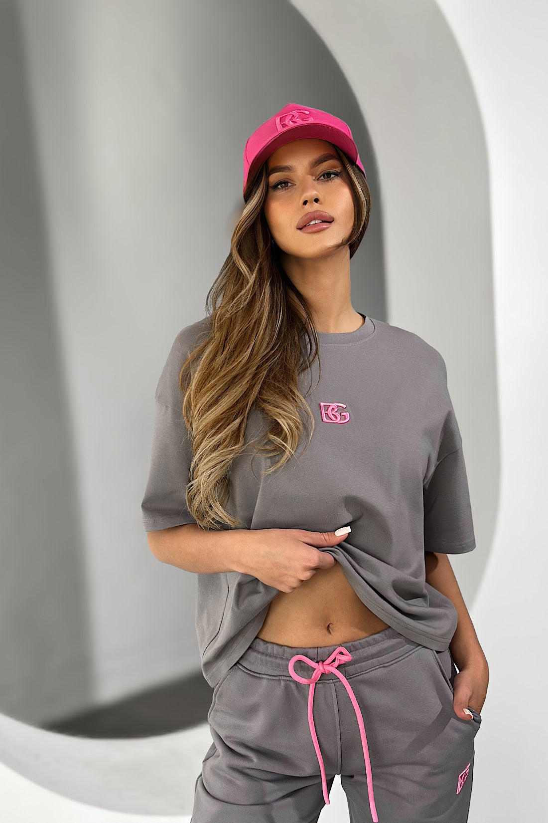 T- Shirt Damen BRANDENBURG COUTURE WATCH ME| GRAU
