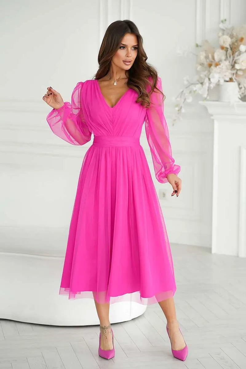 Midi Kleid Glitzern