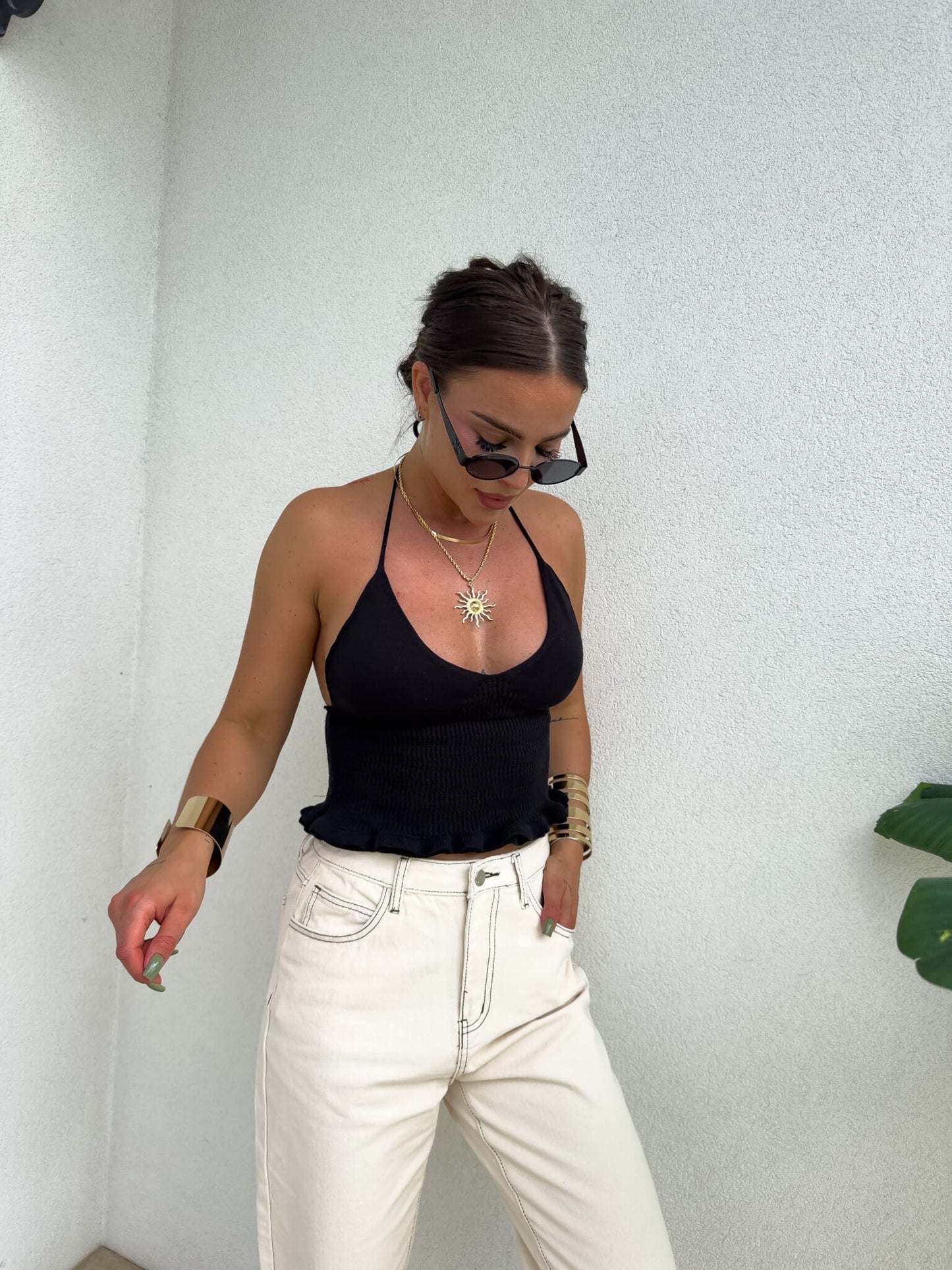 Damentop Tanktop Bella By me | Schwarz