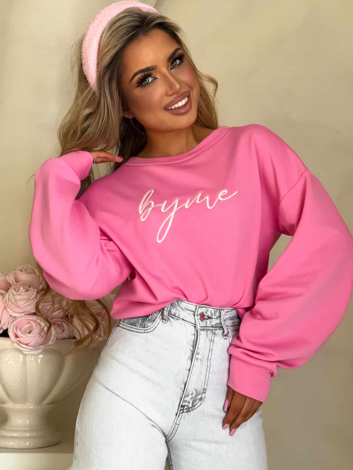 Sweatshirt LOGO BY ME PINK
