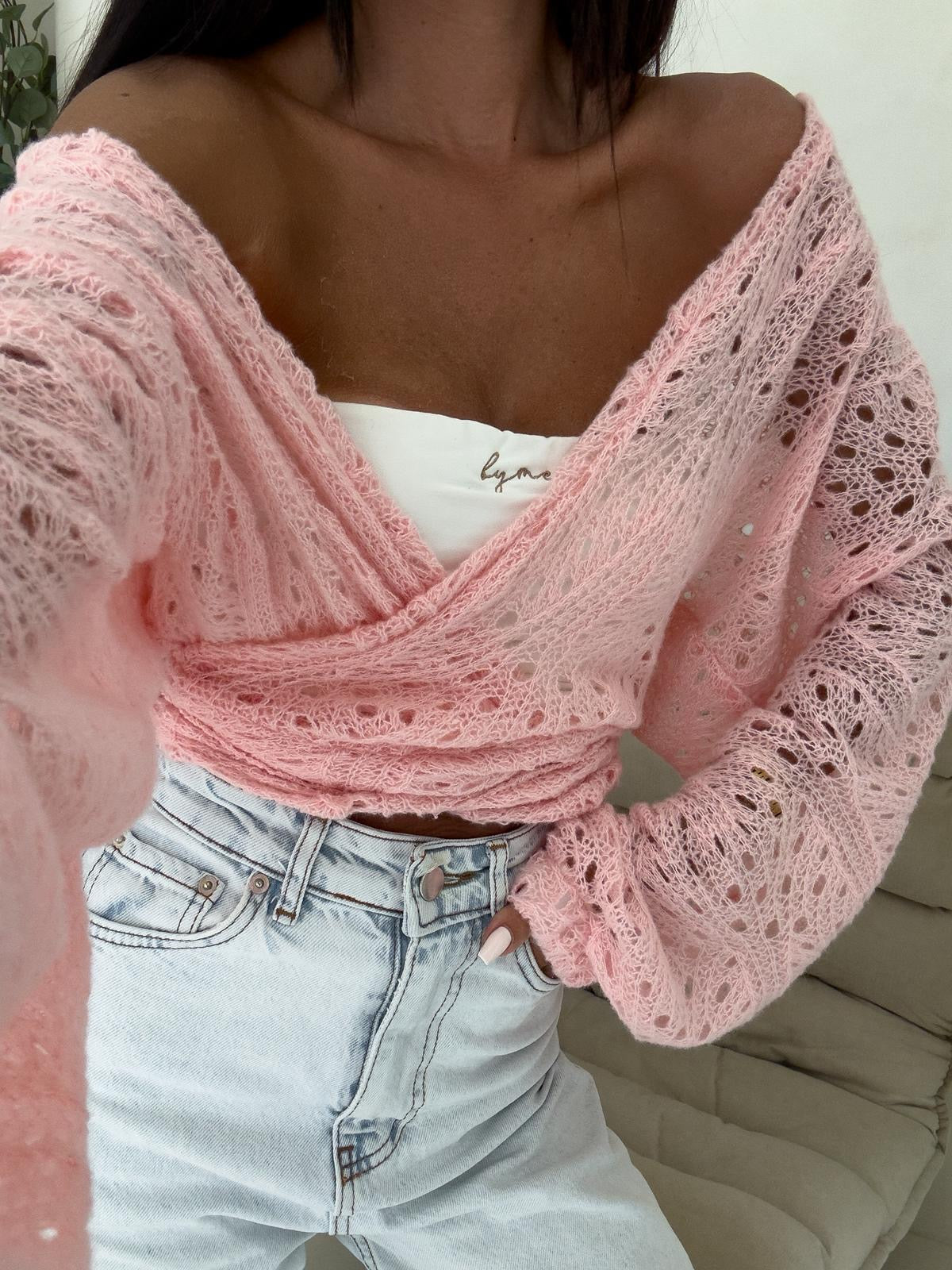 Wickelbluse Rice By Me PUDERROSA