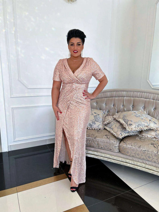 Langes Abendkleid XL