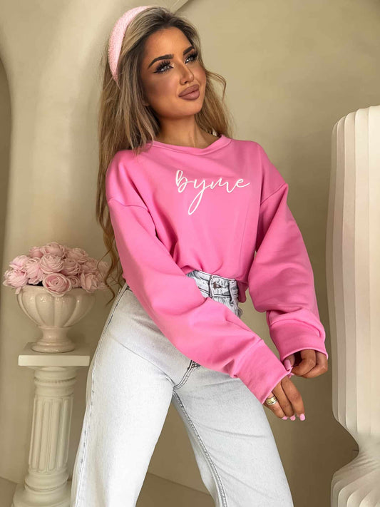 Sweatshirt LOGO BY ME PINK