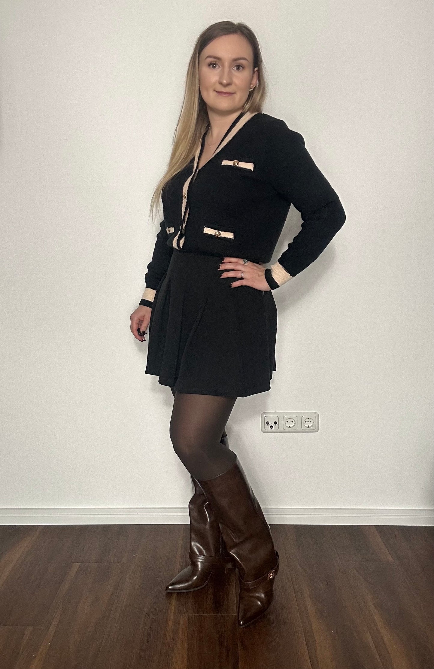 Strickjacke JENNA - Schwarz