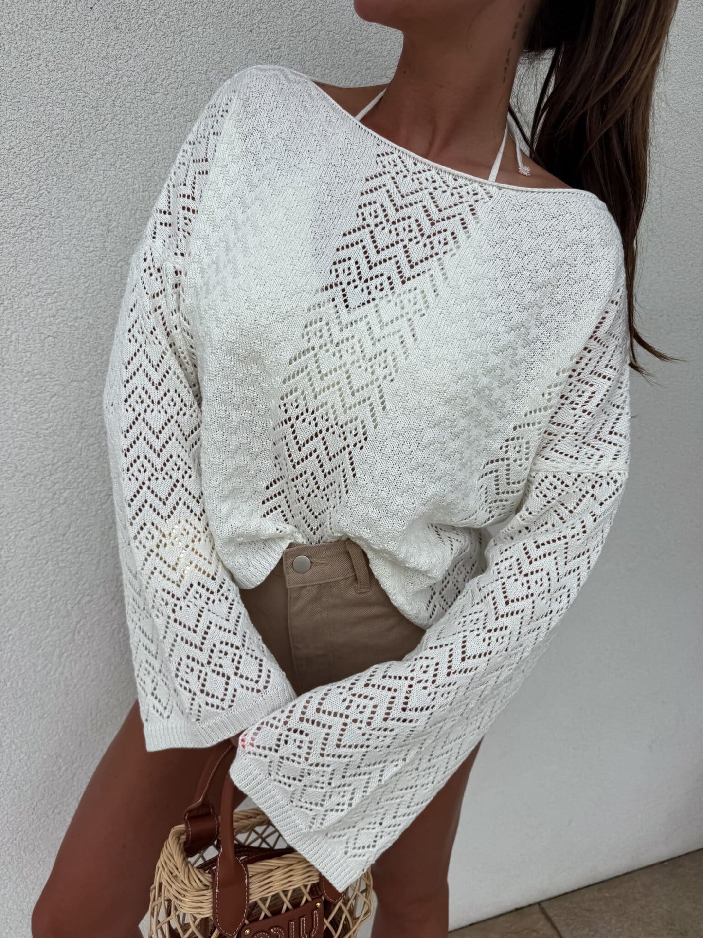 Sweatshirt LUGANO Ecru