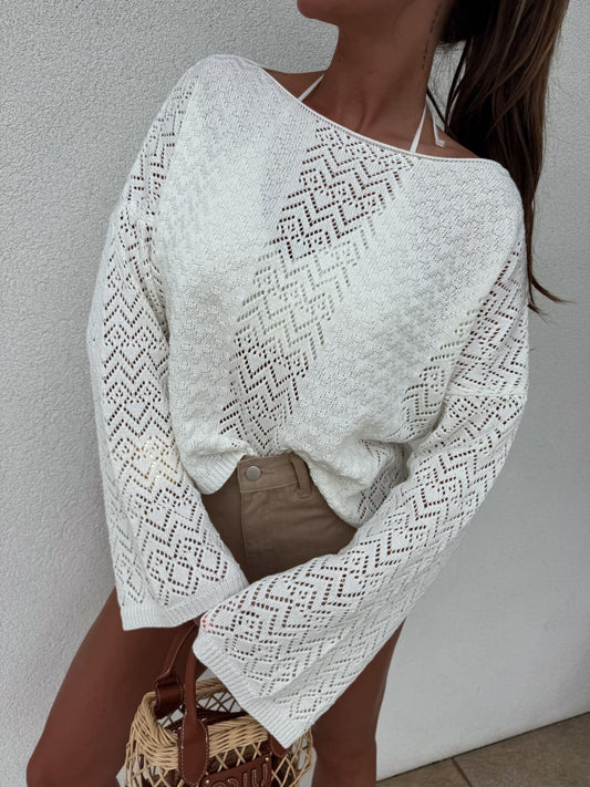 Sweatshirt LUGANO Ecru