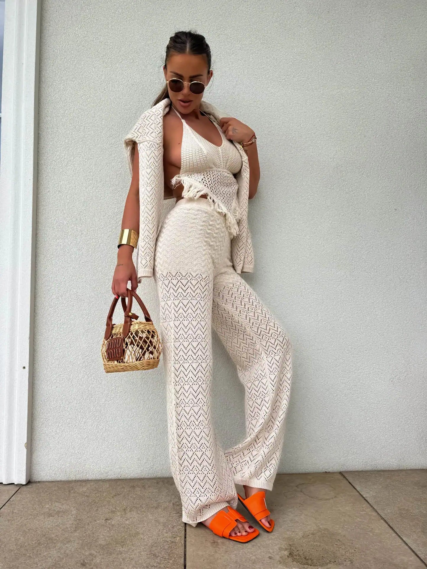 Hose TULUM Hellbeige