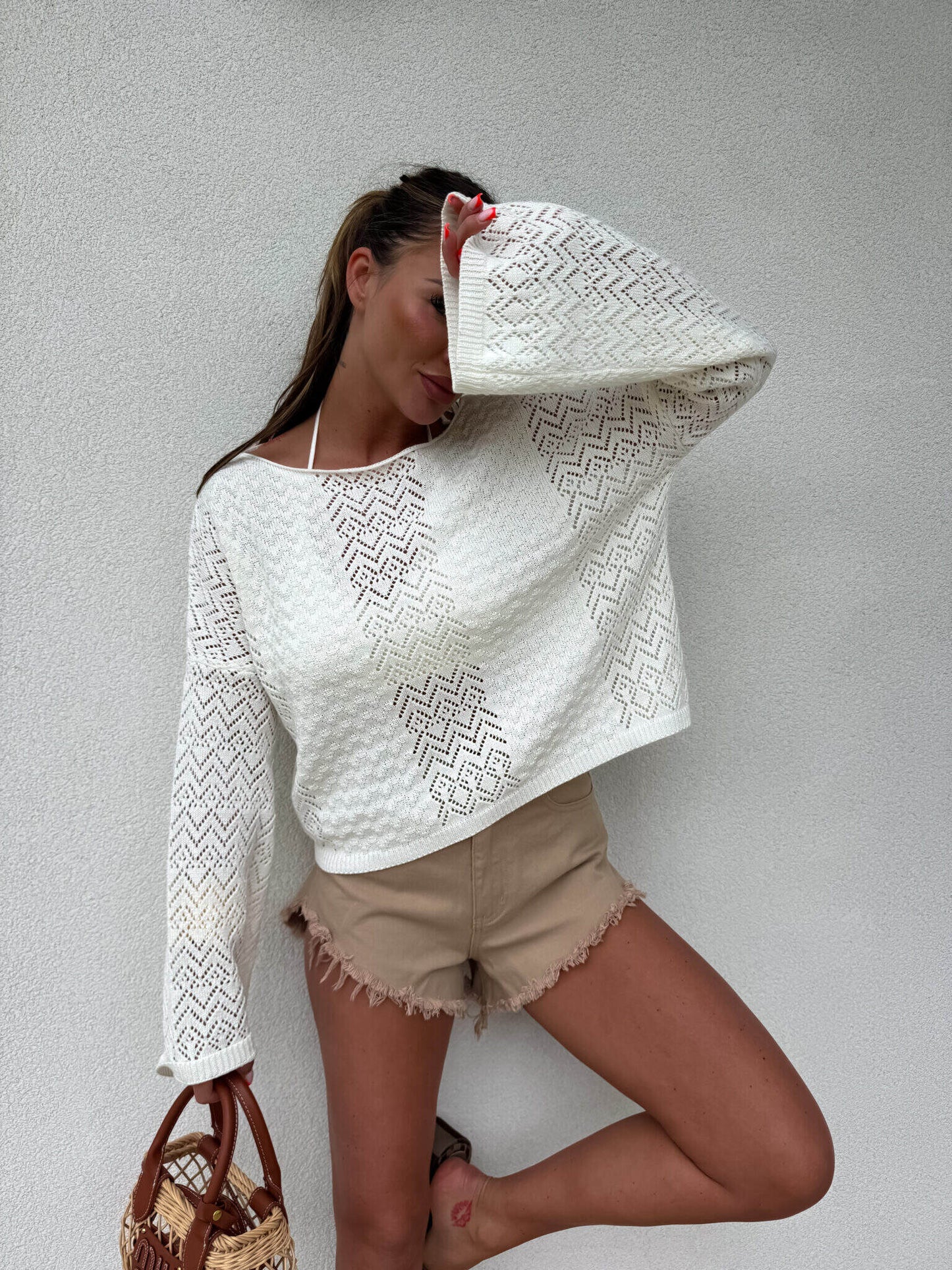 Sweatshirt LUGANO Ecru