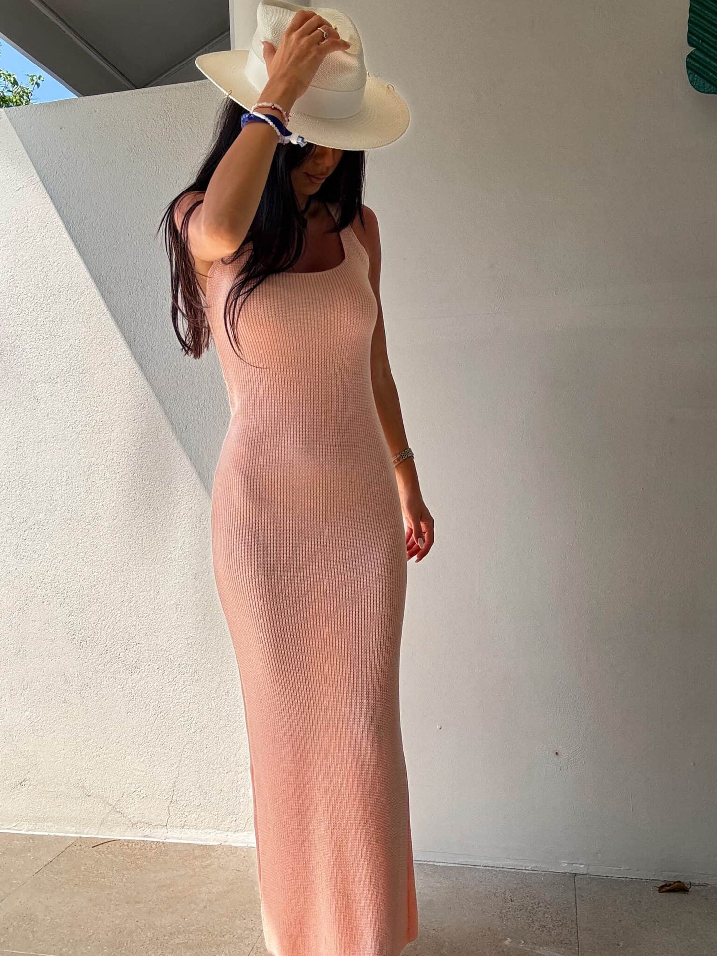 Maxikleid Nadi By Me | Aprikosenfarbe