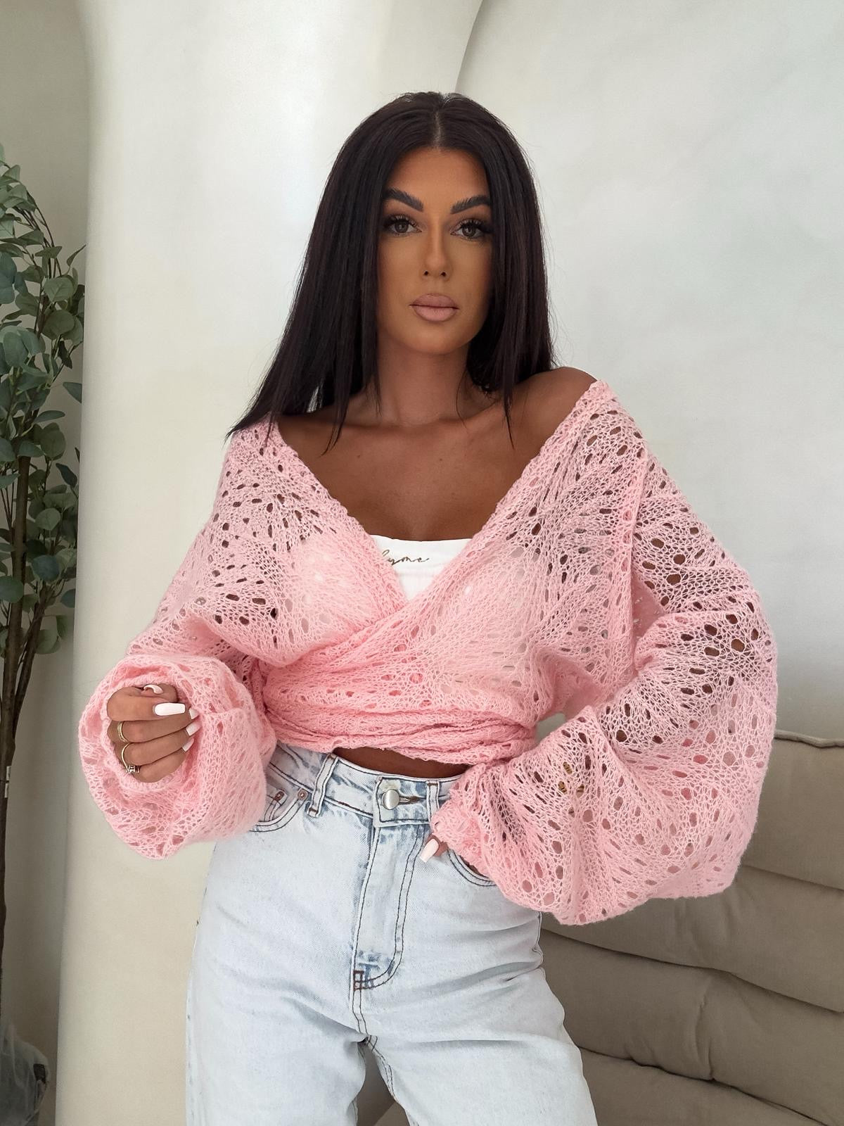 Wickelbluse Rice By Me PUDERROSA