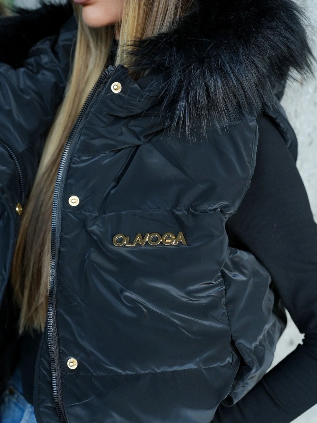 Steppweste OLAVOGA SIERY Schwarz