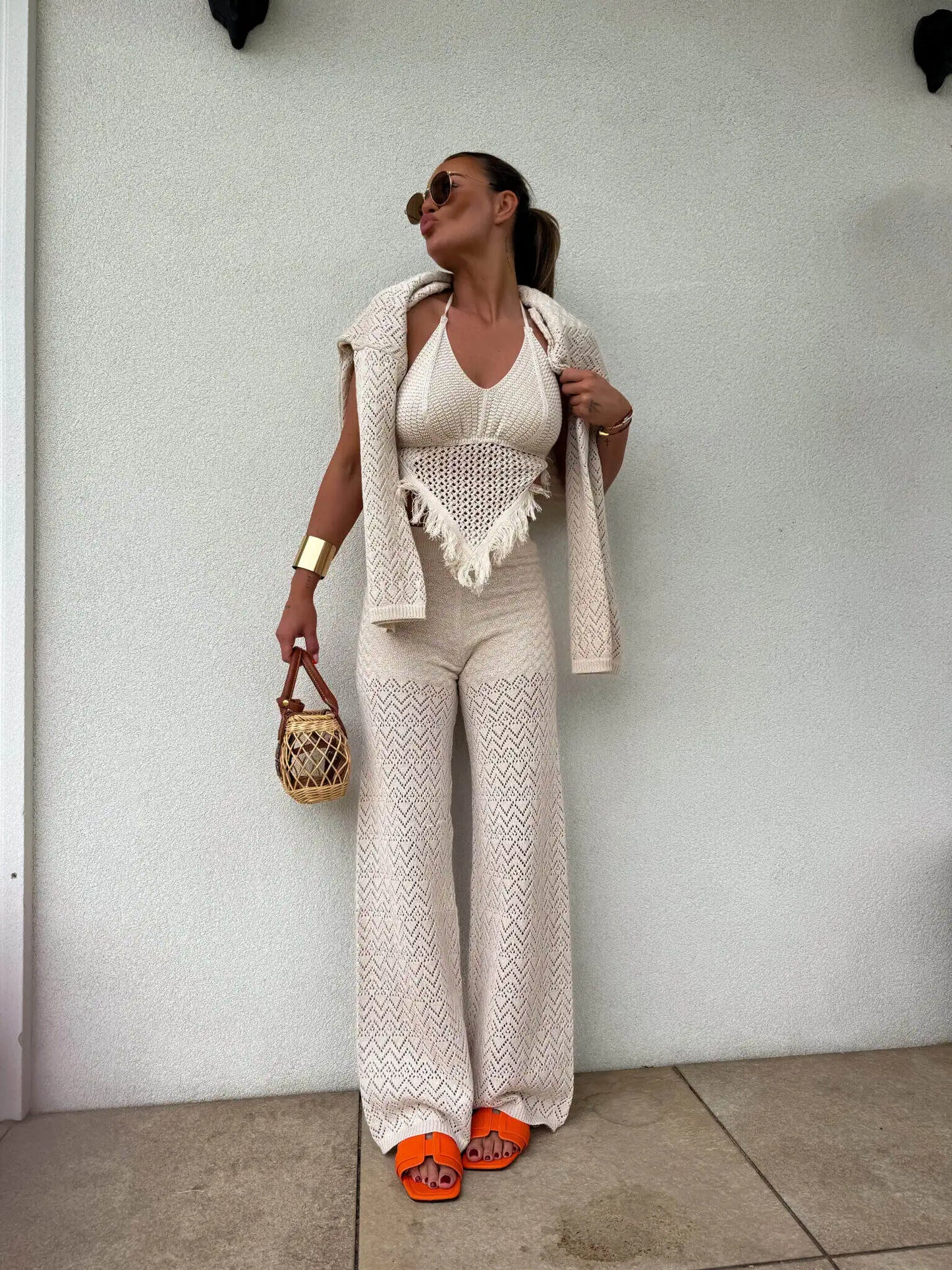 Hose TULUM Hellbeige