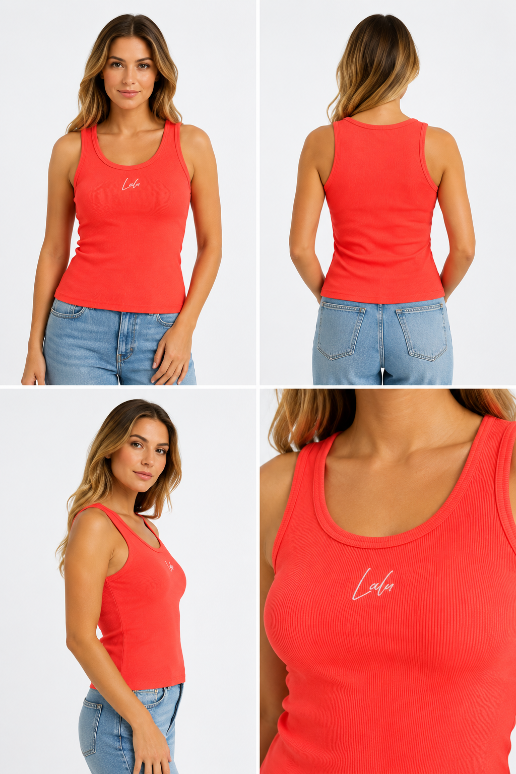 Tanktop Lalu aus Baumwolle mit dezenten Logo | Verschiedene Farben
