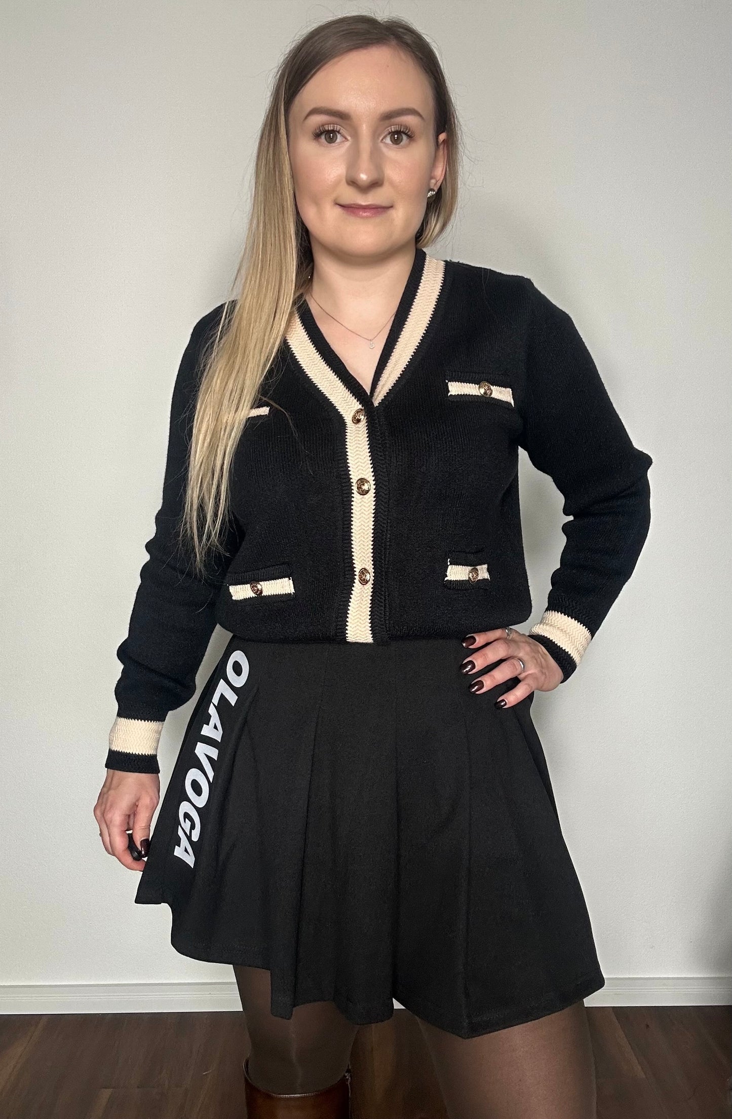 Strickjacke JENNA - Schwarz