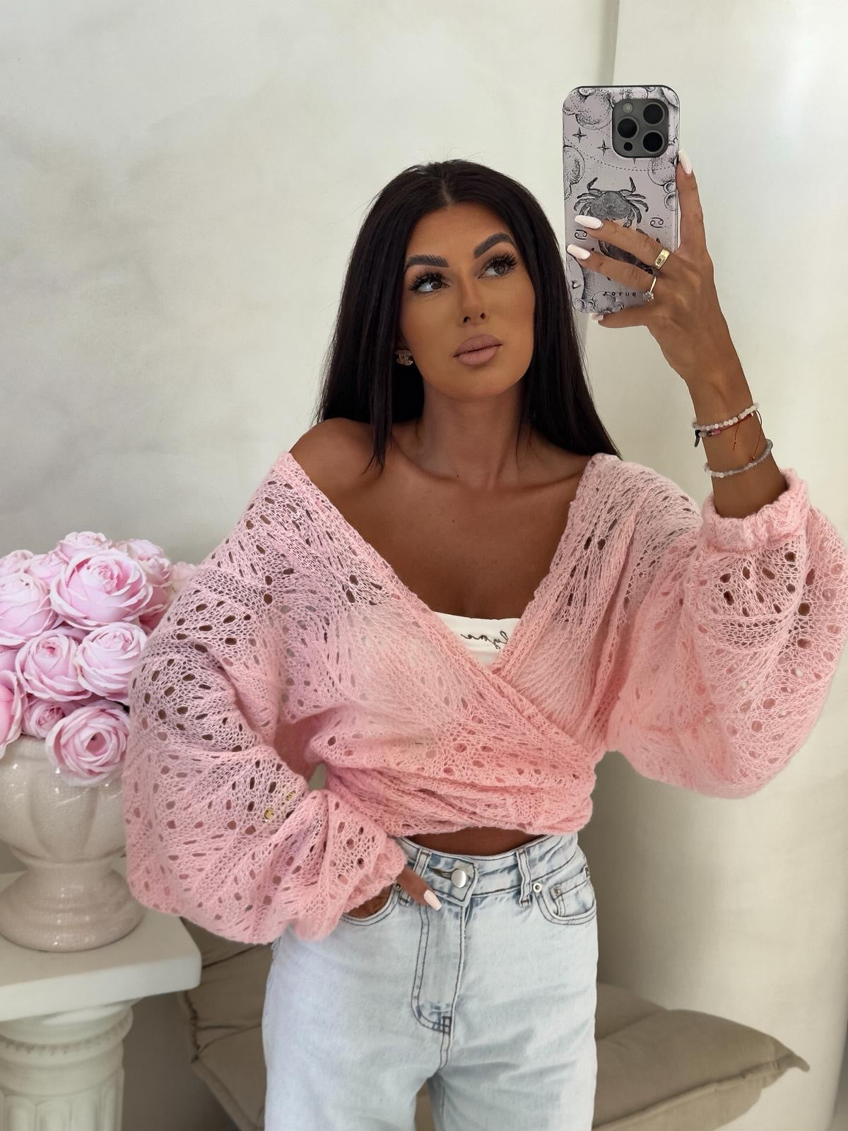 Wickelbluse Rice By Me PUDERROSA