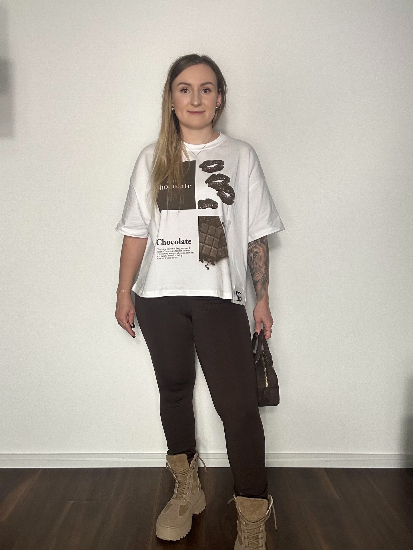 T- Shirt BG SCHOKOLADE WEISS