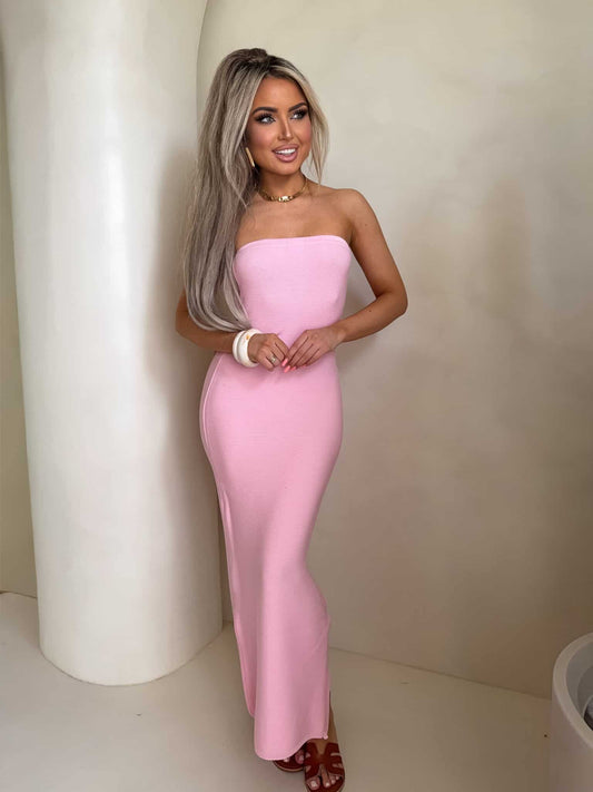 Damenkleid SPAIN Mit Blumen Rosa