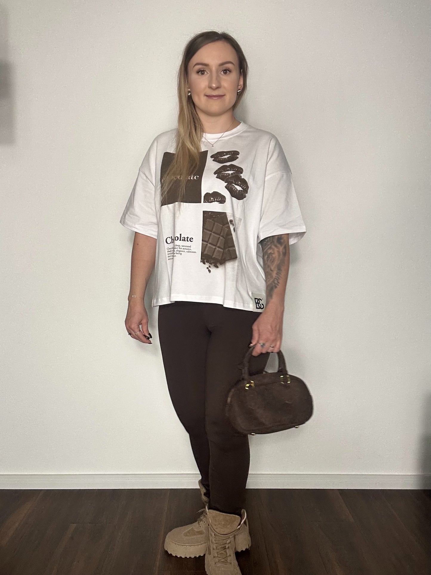 T- Shirt BG SCHOKOLADE WEISS