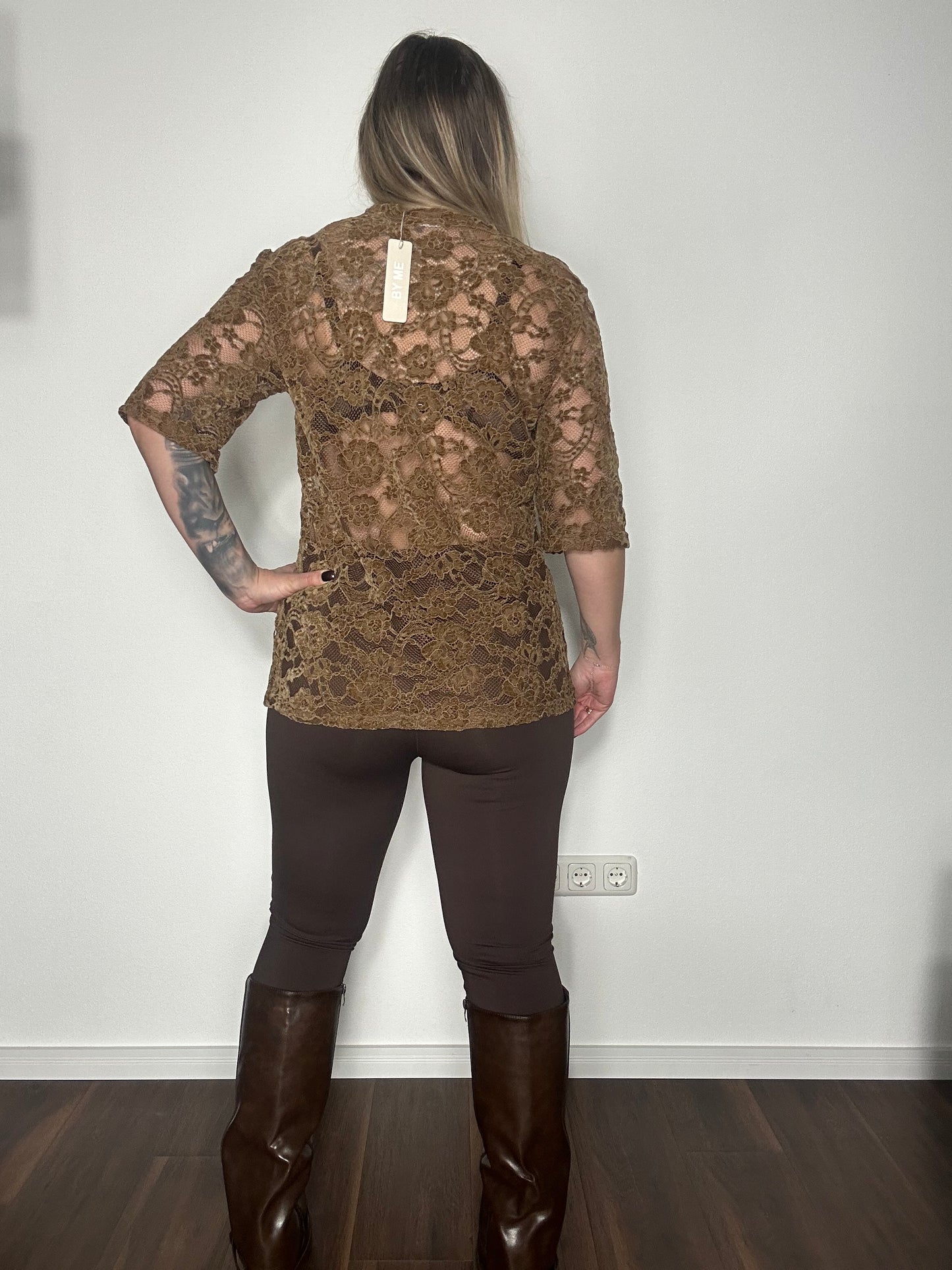 Damenbluse MARMARIS Velours  - Schoko