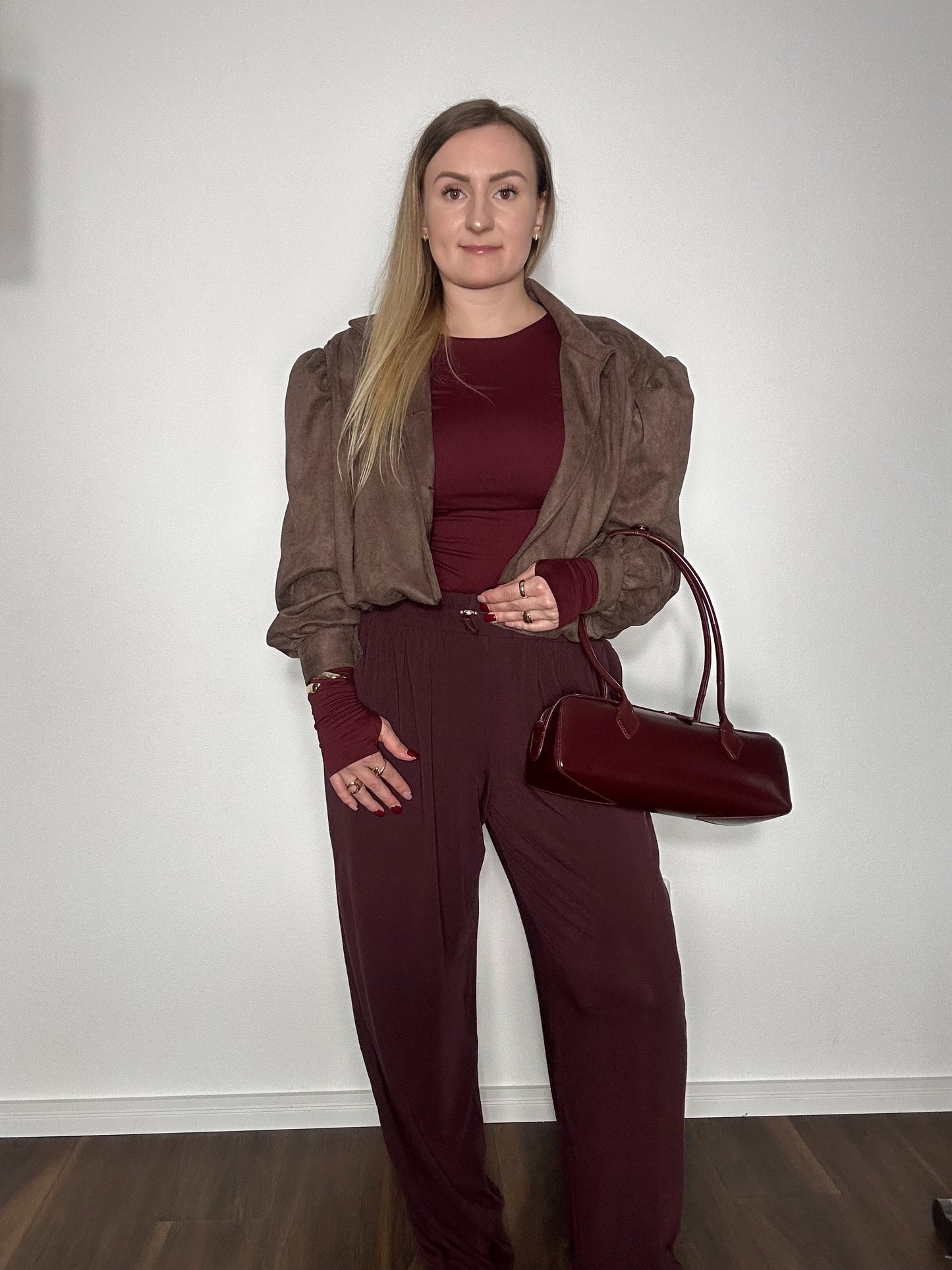 Damenbluse Mertina Bordeaux