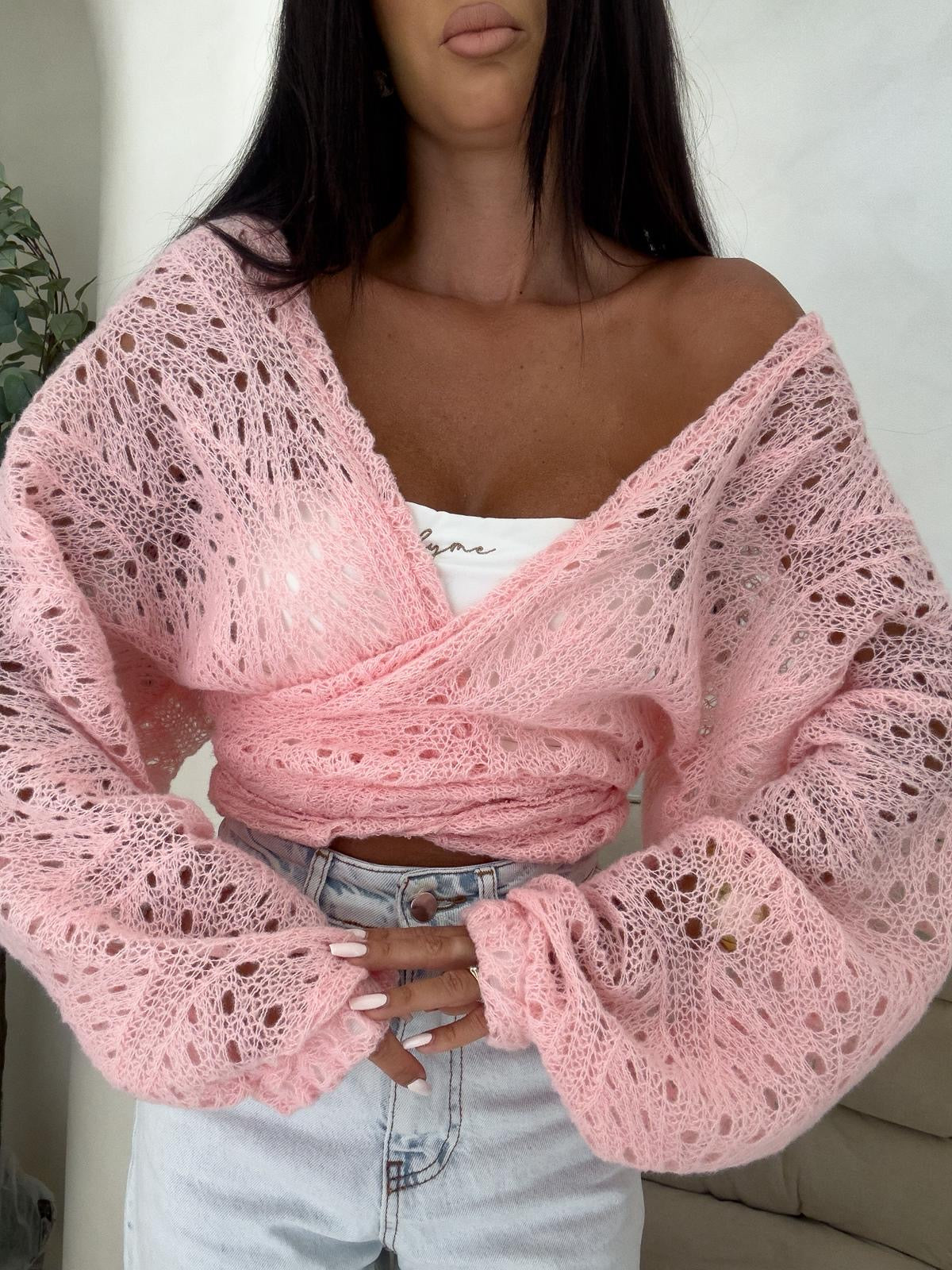 Wickelbluse Rice By Me PUDERROSA