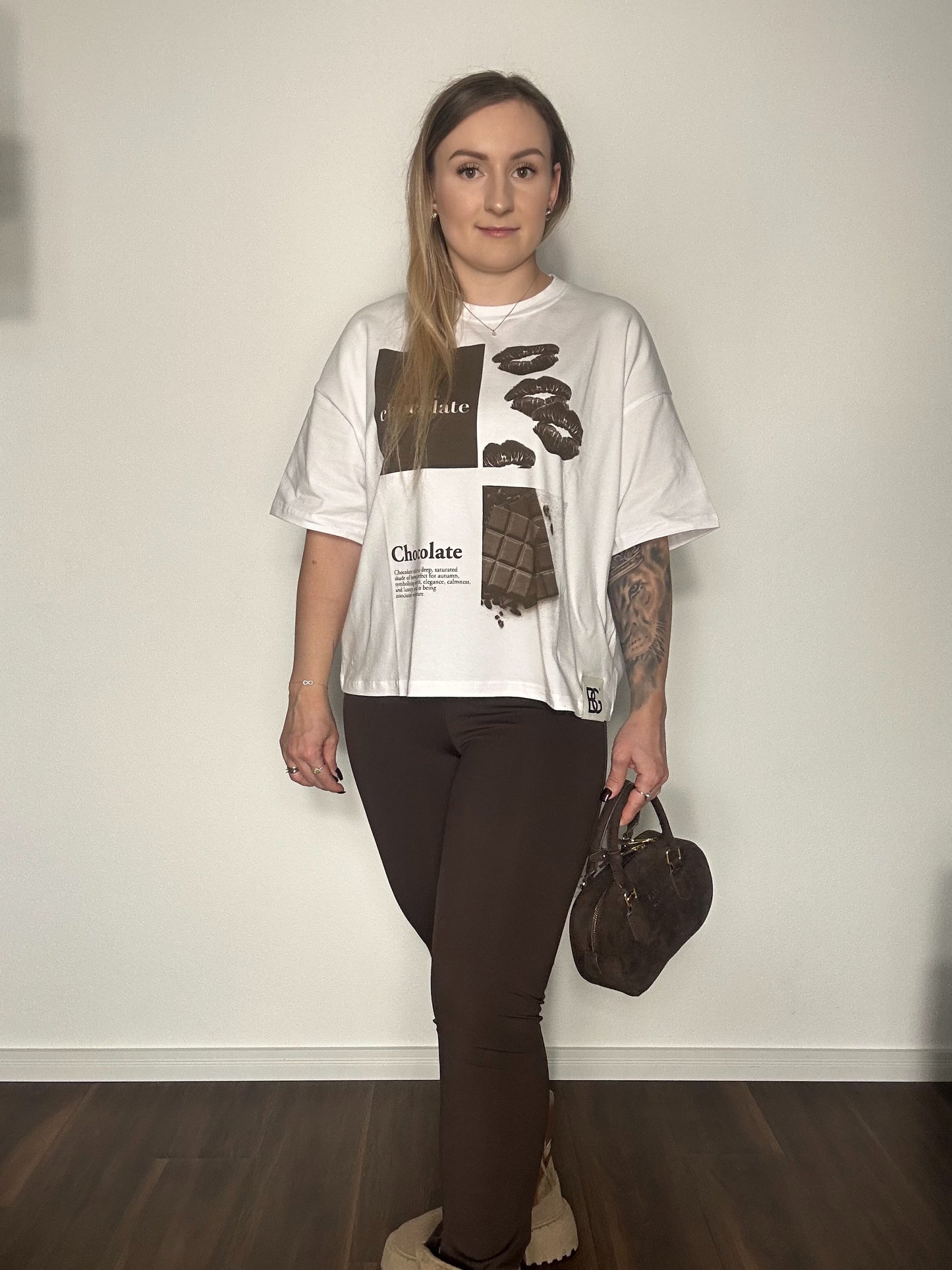 T- Shirt BG SCHOKOLADE WEISS