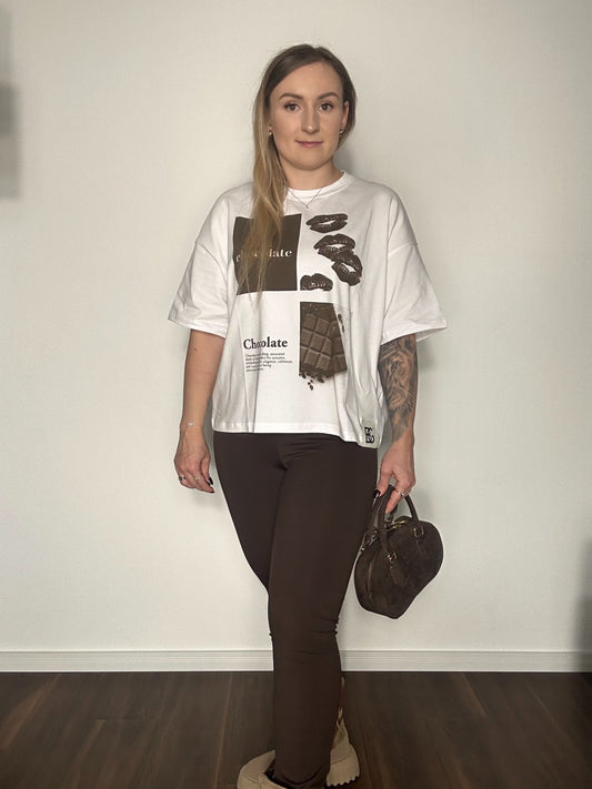 T- Shirt BG SCHOKOLADE WEISS