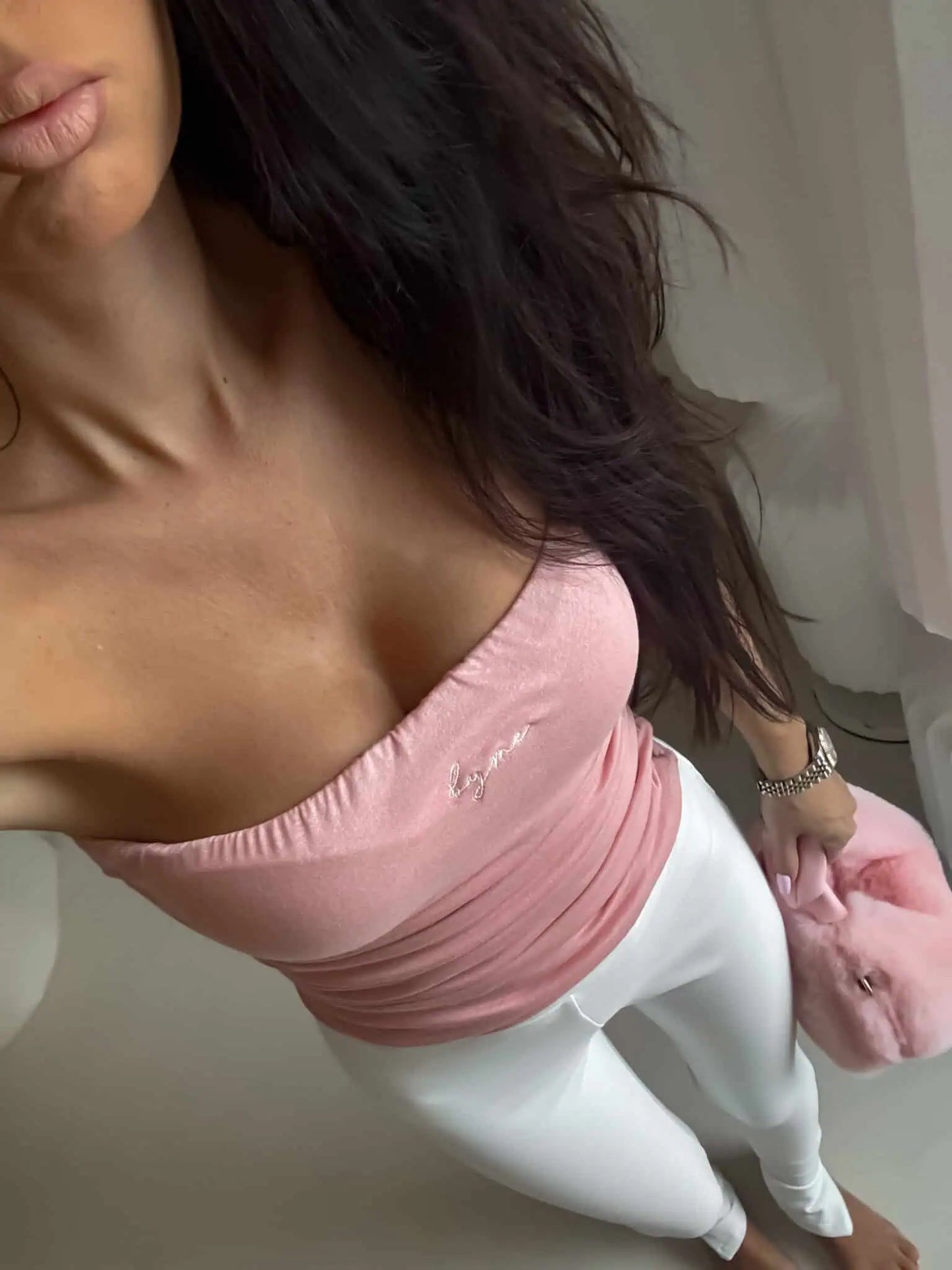 Damen Top MAVEN By Me -Aprikosenfarbe