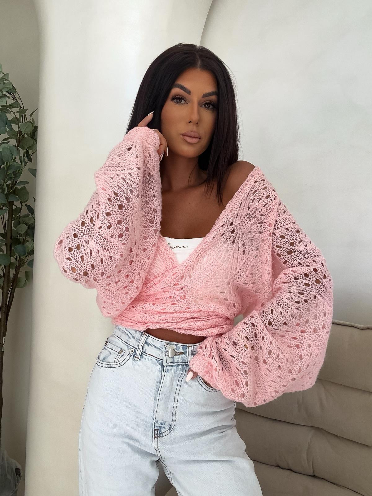 Wickelbluse Rice By Me PUDERROSA