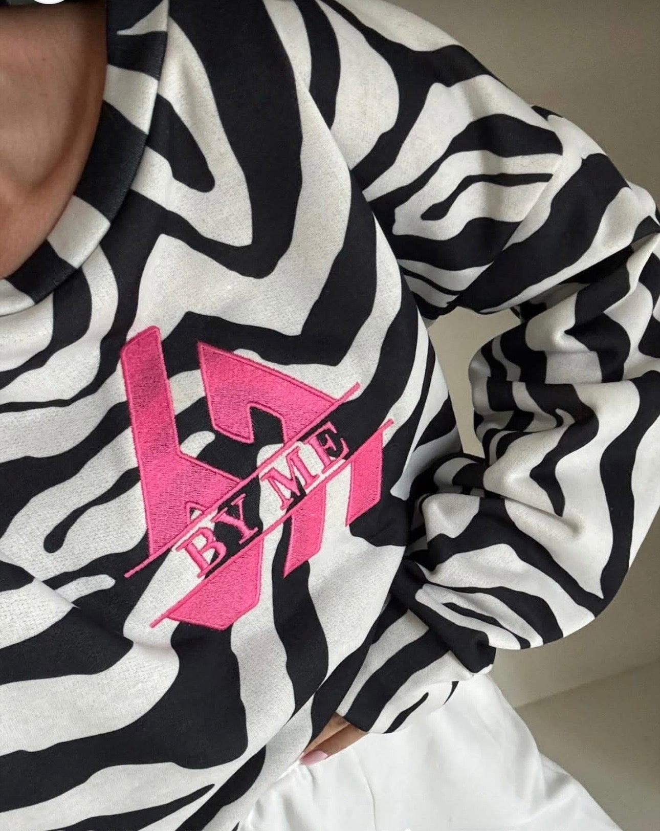 Sweatshirt LUXIT – Zebra PINK