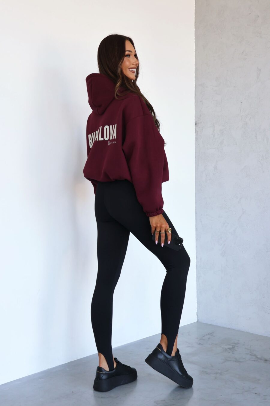 Sweatshirt By Mia Bugdalova Bordeaux