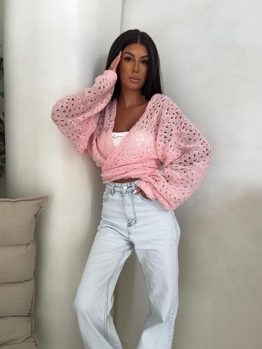 Wickelbluse Rice By Me PUDERROSA