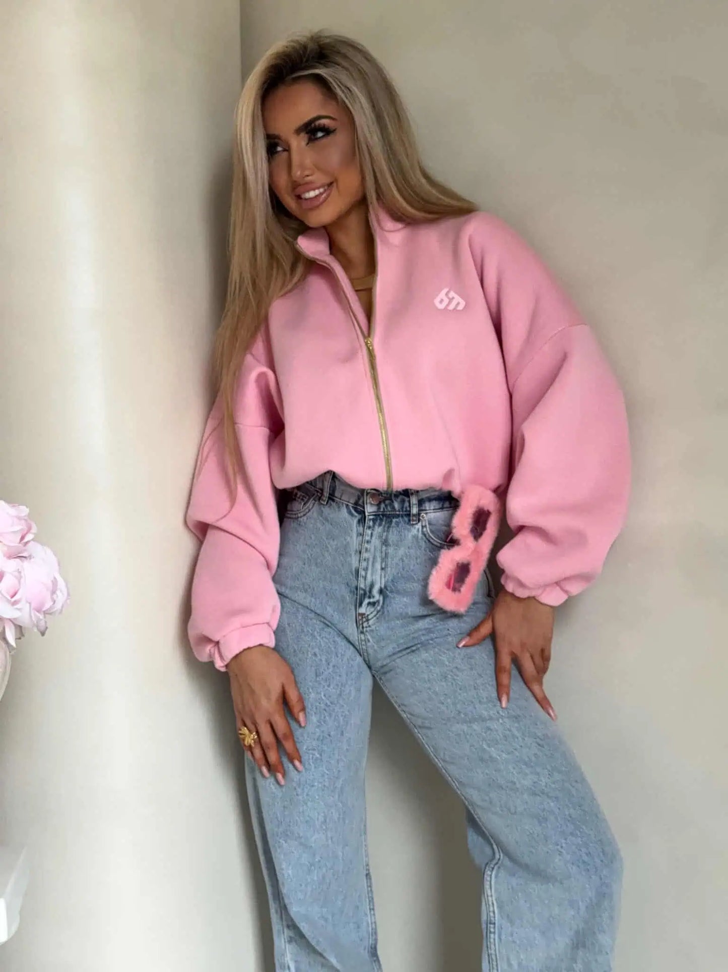 Sweatshirt By Me BESTIE rosa