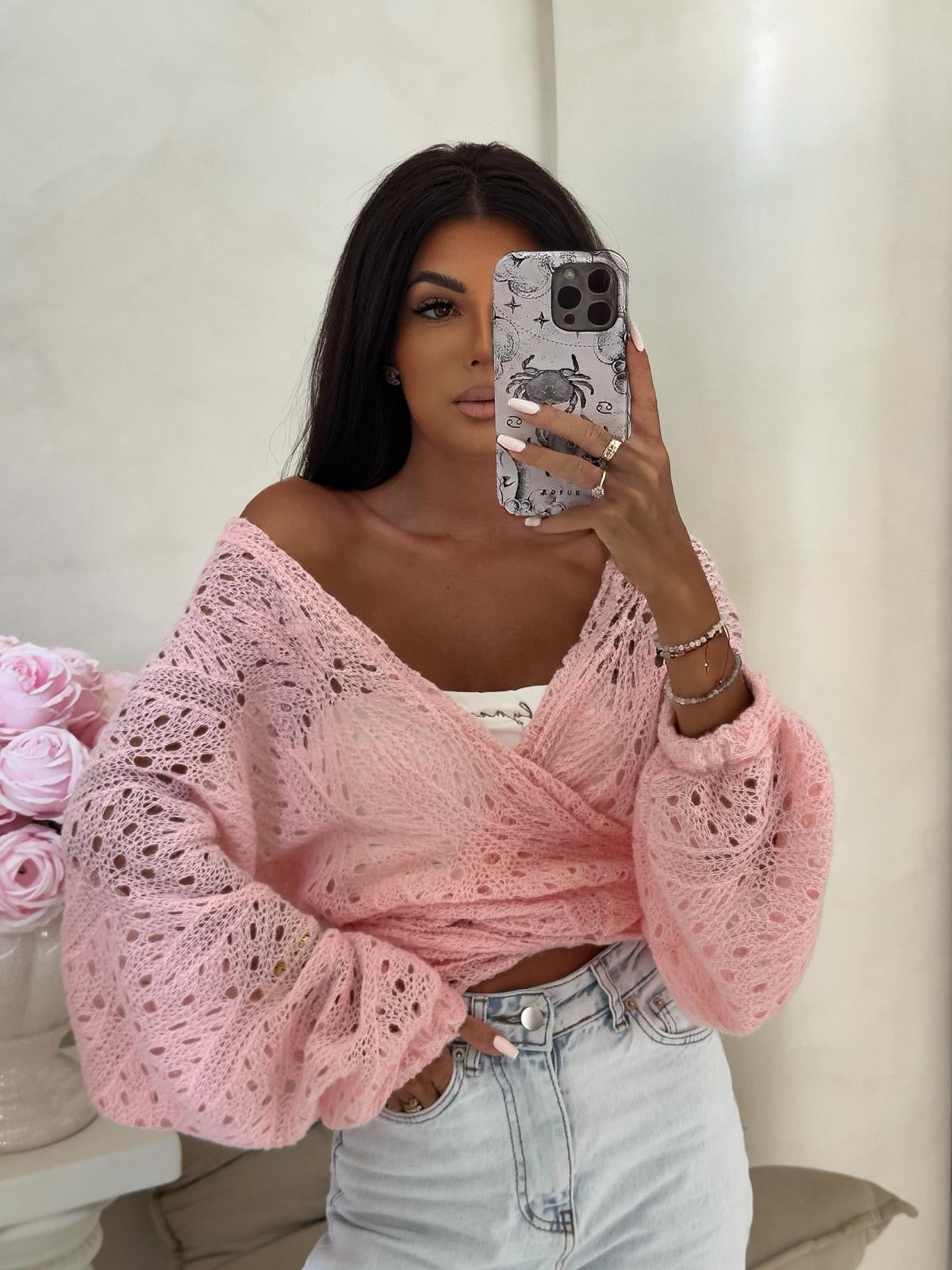 Wickelbluse Rice By Me PUDERROSA