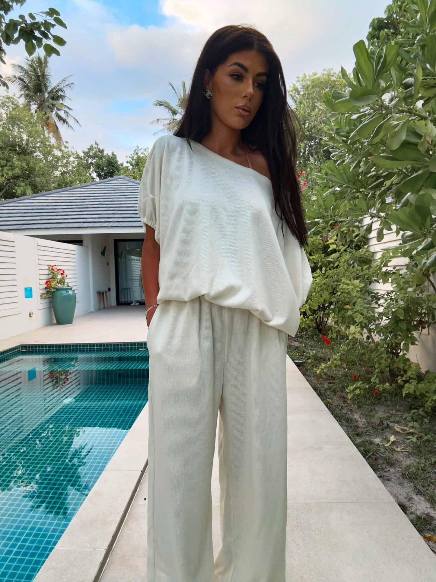 Zweiteiler LUXE BY ME ECRU
